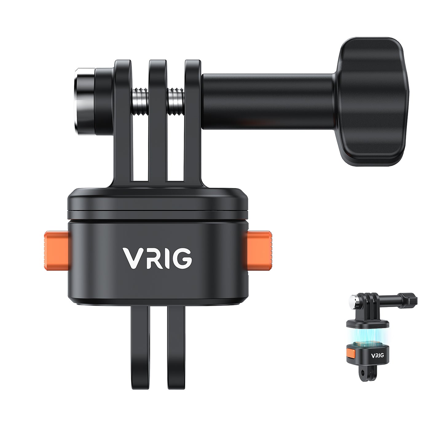 VRIG AC13 Quick Release Base Mount for GoPro, Magnetic Tripod Mount Adapter Compatible withGoPro Hero 13/12/11/10 Black, Akaso, Insta, DJI and More (Magnetic Accessories)