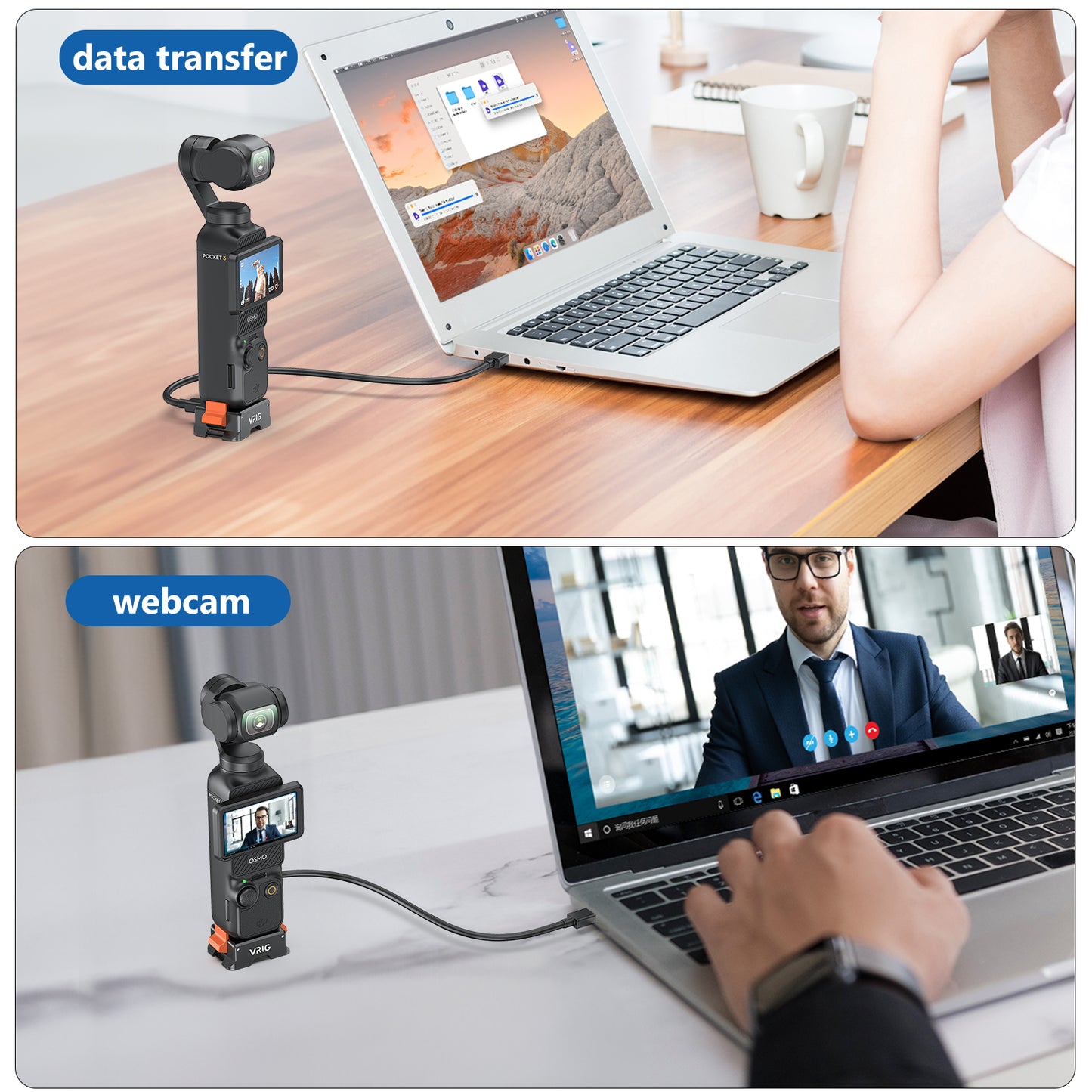 VRIG Charging Adapter Base for DJI Osmo Pocket 3