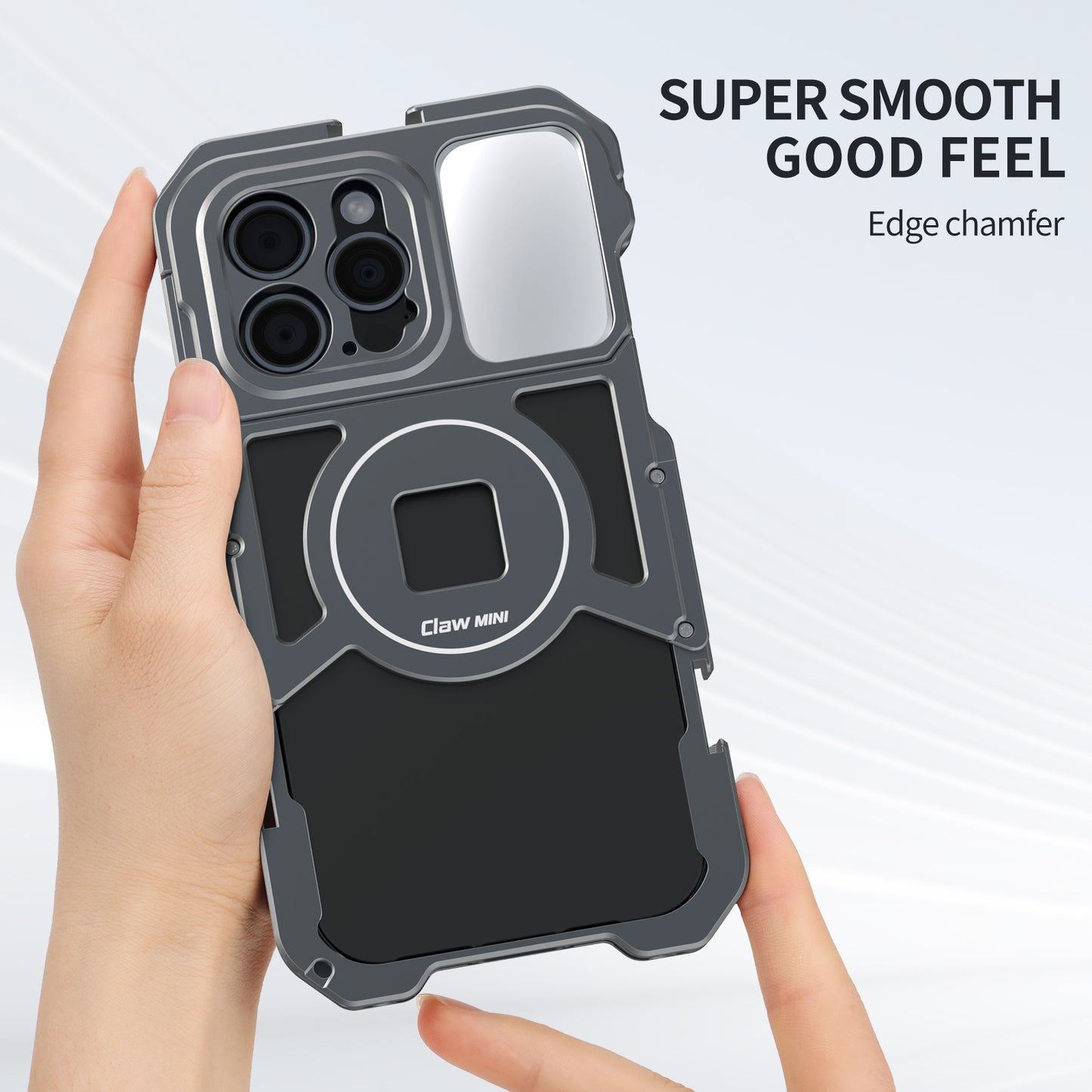 VRIG IPhone15 Promax All Metal Mobile Phone Rabbit cage Handheld Horizontal and Vertical Shooting Bracket stabilizer for Photography Professional Anti Shake Assistant Multifunctional Expansion Handle