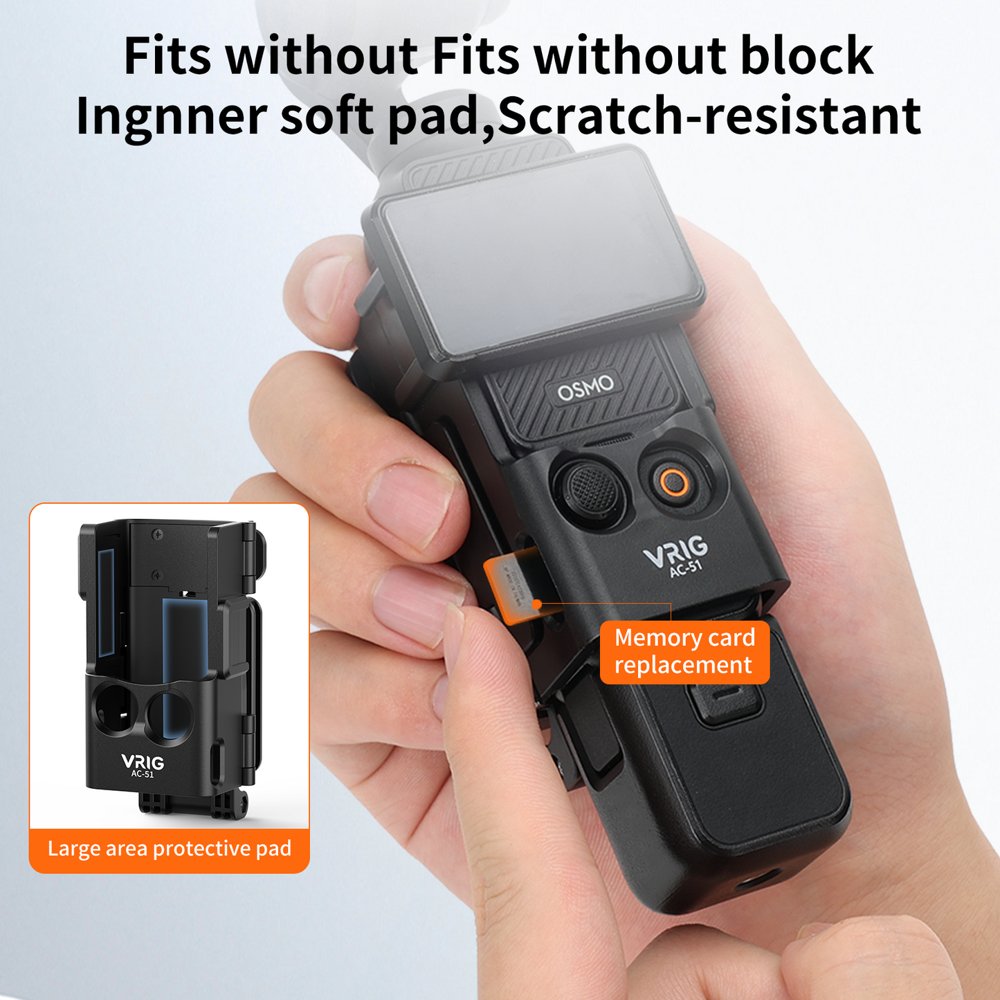 VRIG AC-51 Magnetic Mount Stand Compatible with DJI Osmo Pocket 3