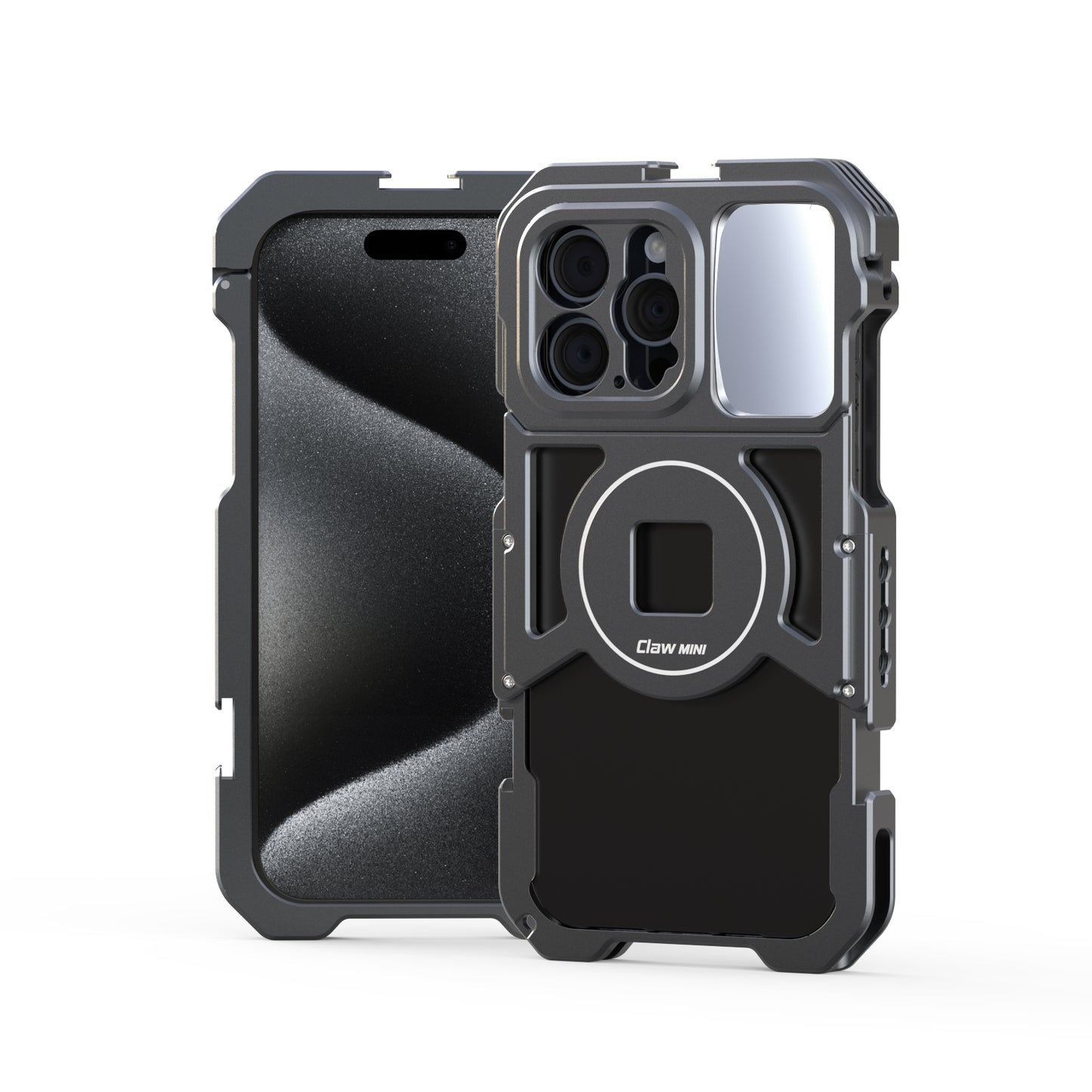 VRIG IPhone15 Promax All Metal Mobile Phone Rabbit cage Handheld Horizontal and Vertical Shooting Bracket stabilizer for Photography Professional Anti Shake Assistant Multifunctional Expansion Handle