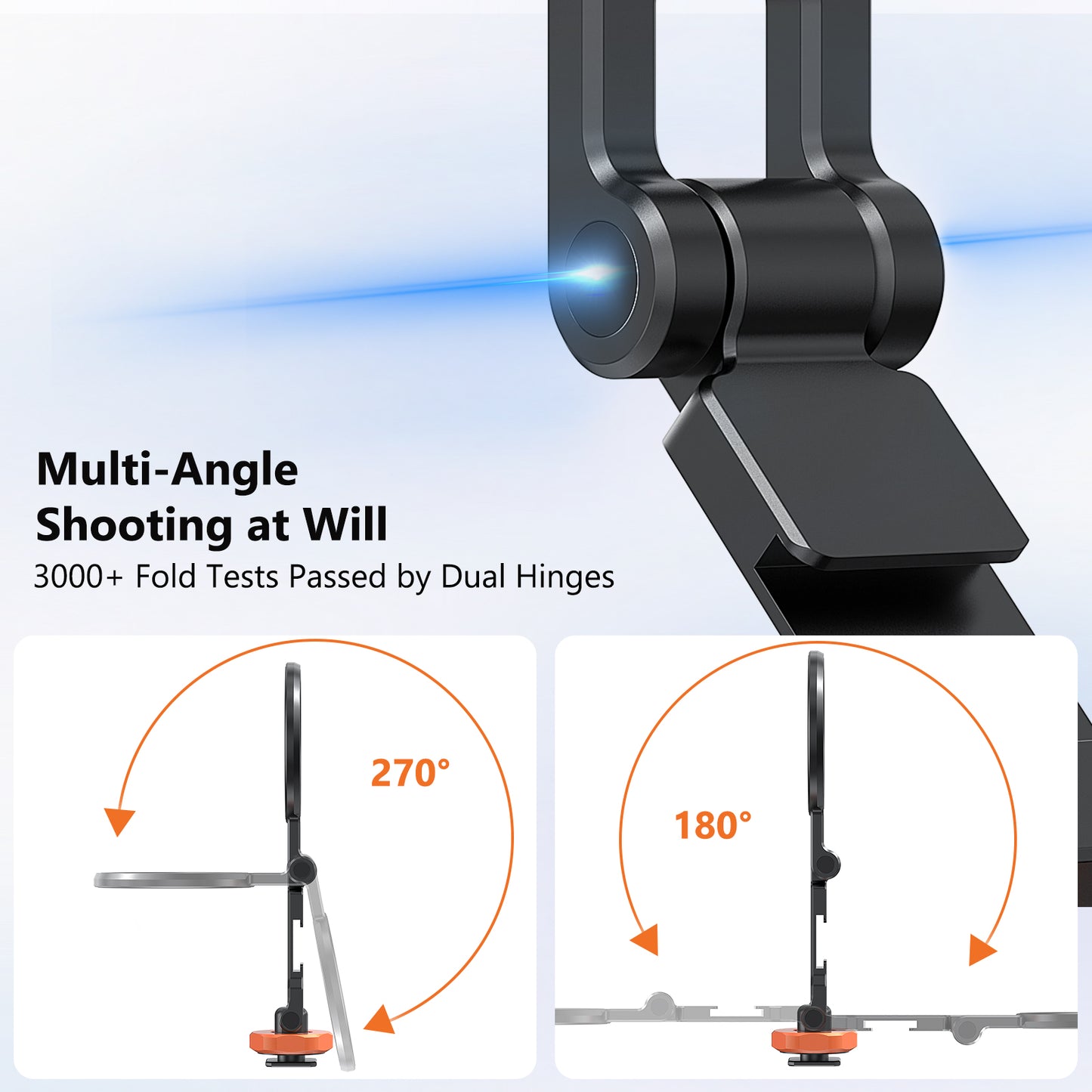VRIG MG-28 Cold Shoe Phone Mount Holder, Tripod Mount for iPhone Magsafe Magnetic Hot Shoe Camera Adapter with 1/4" Screw Hole for Magsafe Tripod Mount for 16/15/14/13 Series