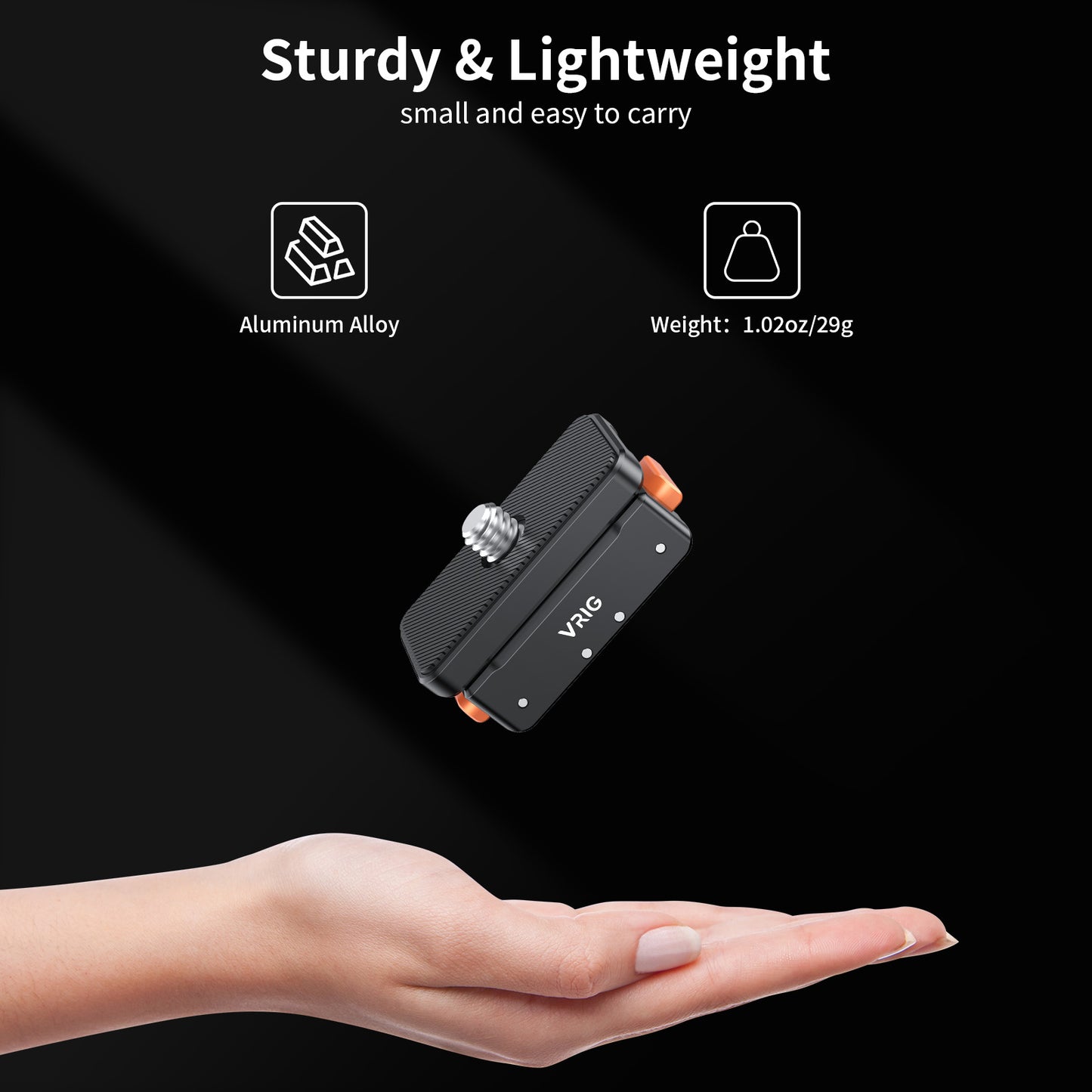 VRIG Magnetic Metal Quick Release Mount for Insta360 ACE PRO/ACE/X3/X4