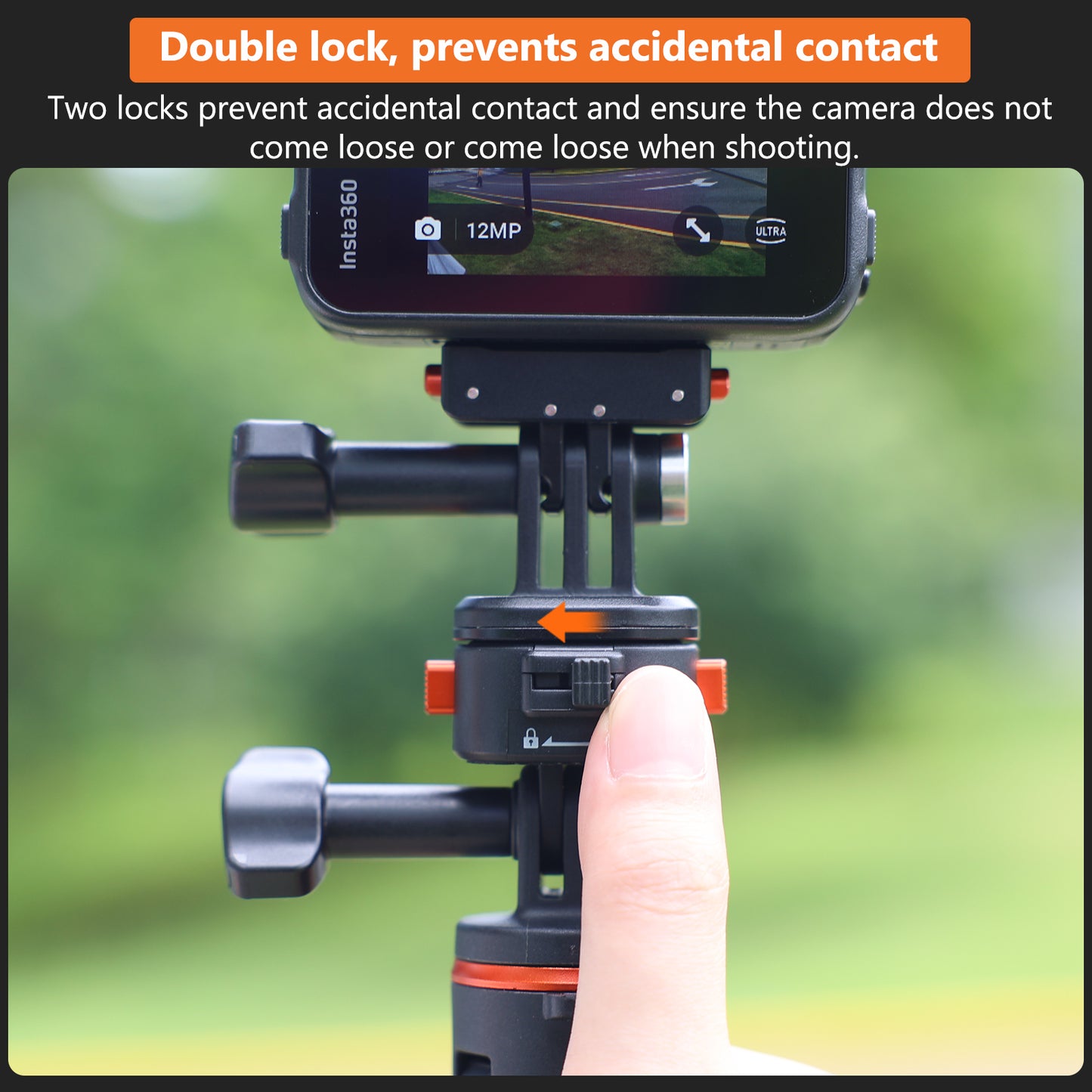 VRIG AC13 Quick Release Base Mount for GoPro, Magnetic Tripod Mount Adapter Compatible withGoPro Hero 13/12/11/10 Black, Akaso, Insta, DJI and More (Magnetic Accessories)
