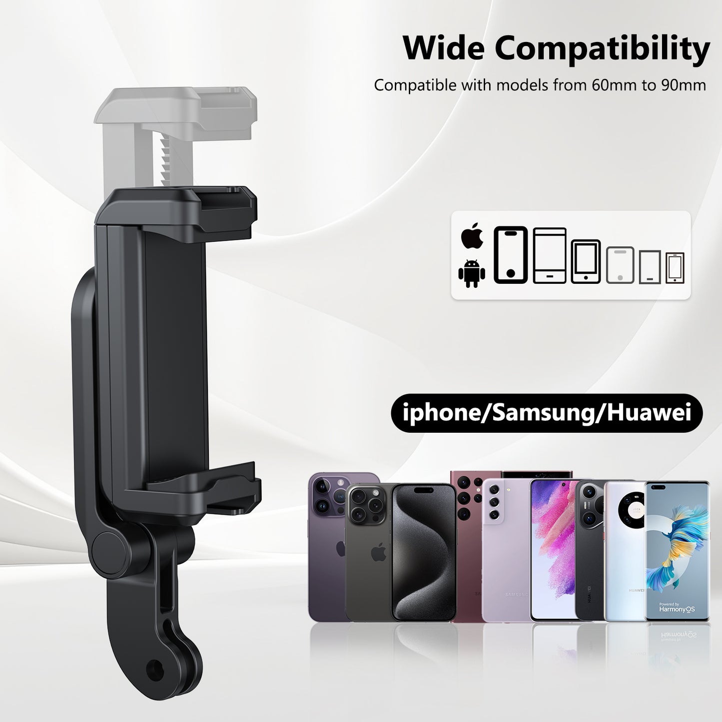 VRIG PH-17S Phone Tripod Mount, New Universal Smartphone Mount Adapte