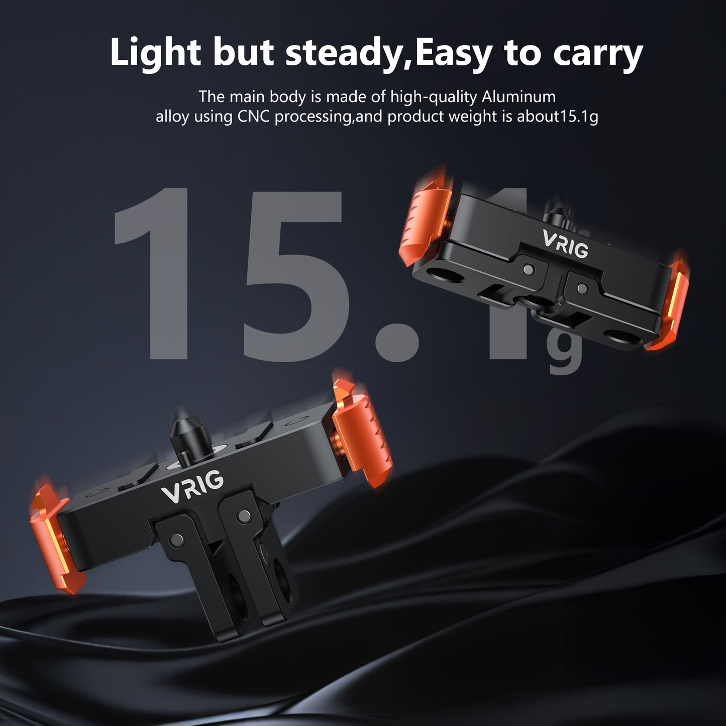 VRIG AC-28 Magnetic Quick Release Mount Compatible with go pro hero13