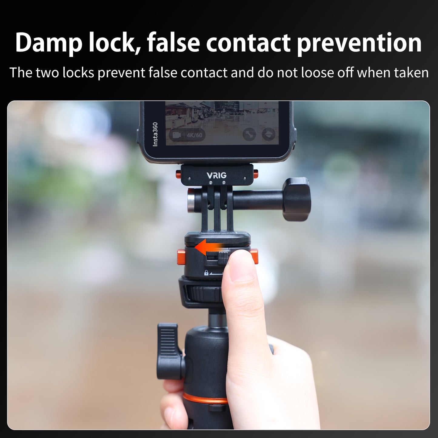 VRIG AC14 Quick Release Base Mount for GoPro, Magnetic Tripod Mount Adapter Compatible withGoPro Hero 13/12/11/10 Black, Akaso, Insta, DJI and More (Magnetic Accessories)