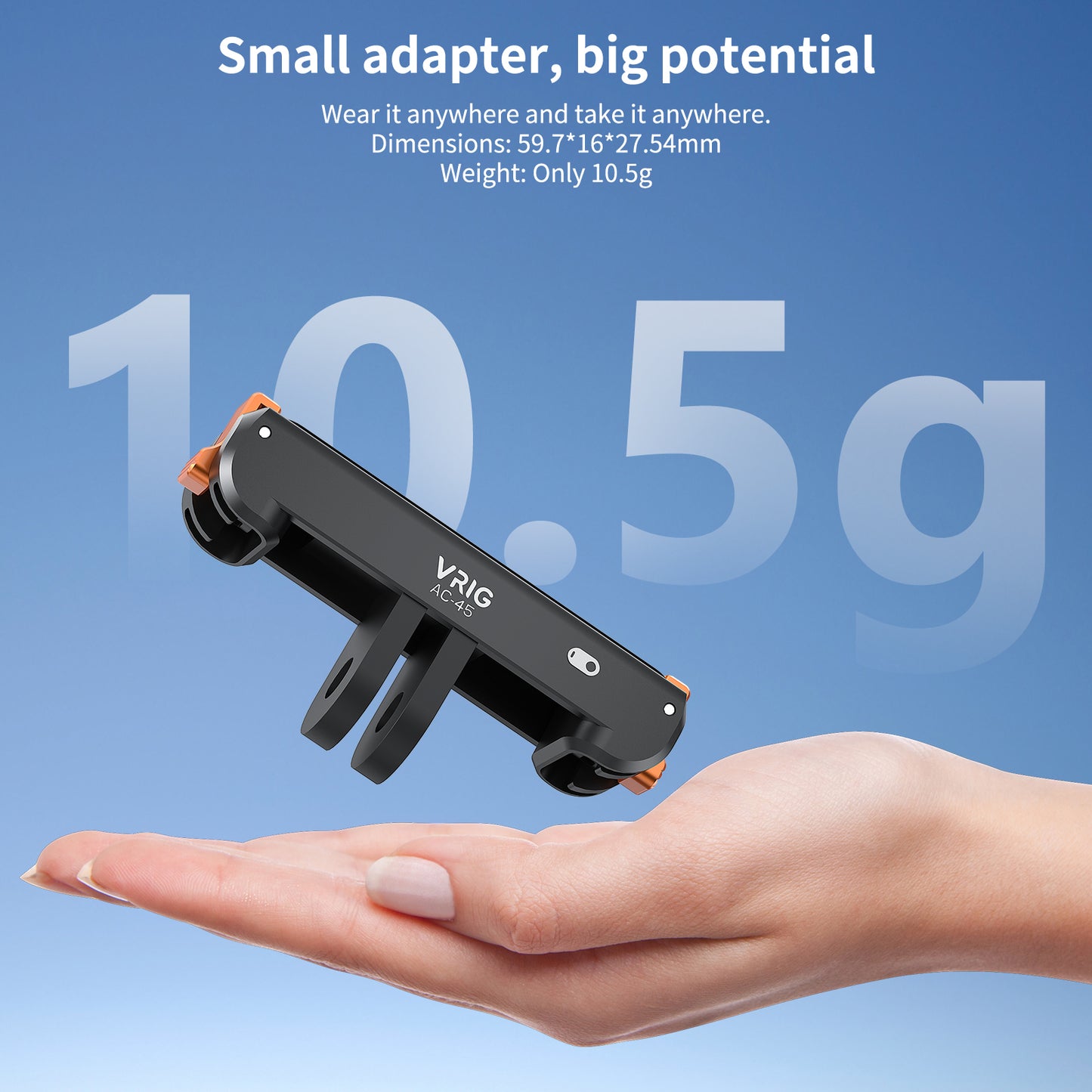 VRIG AC-45 Magnetic Quick Release Mount for Insta360 GO3S /GO3