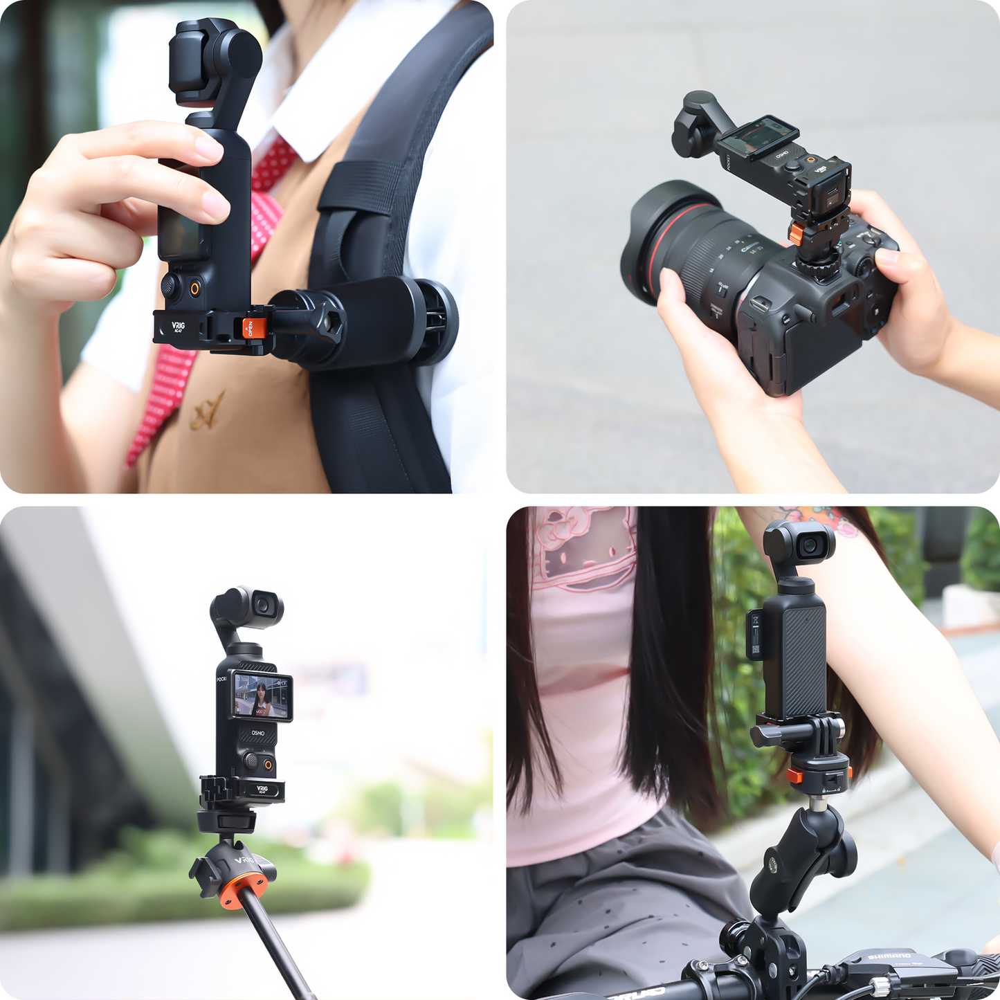 VRIG AC-47 Aluminum Expansion Adapter Accessories for DJI Osmo Pocket 3,
