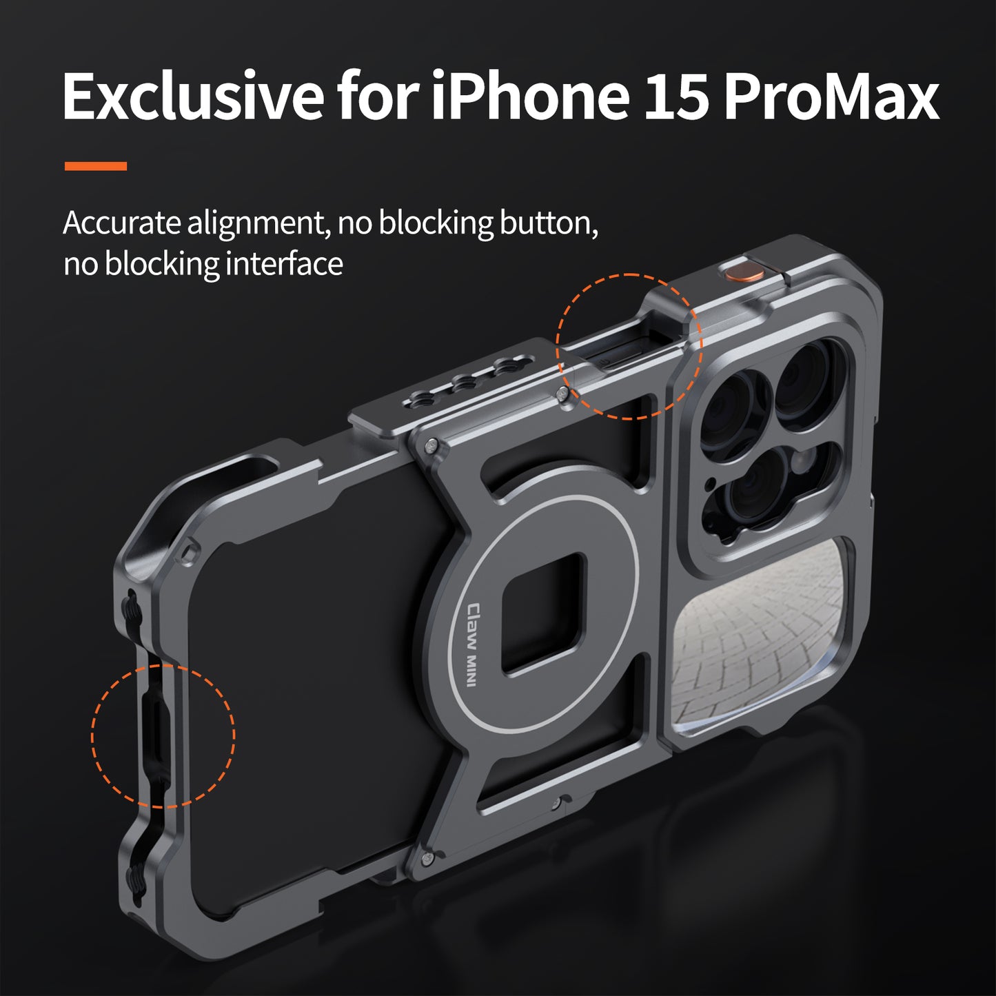 VRIG IPhone15 Promax All Metal Mobile Phone Rabbit cage Handheld Horizontal and Vertical Shooting Bracket stabilizer for Photography Professional Anti Shake Assistant Multifunctional Expansion Handle