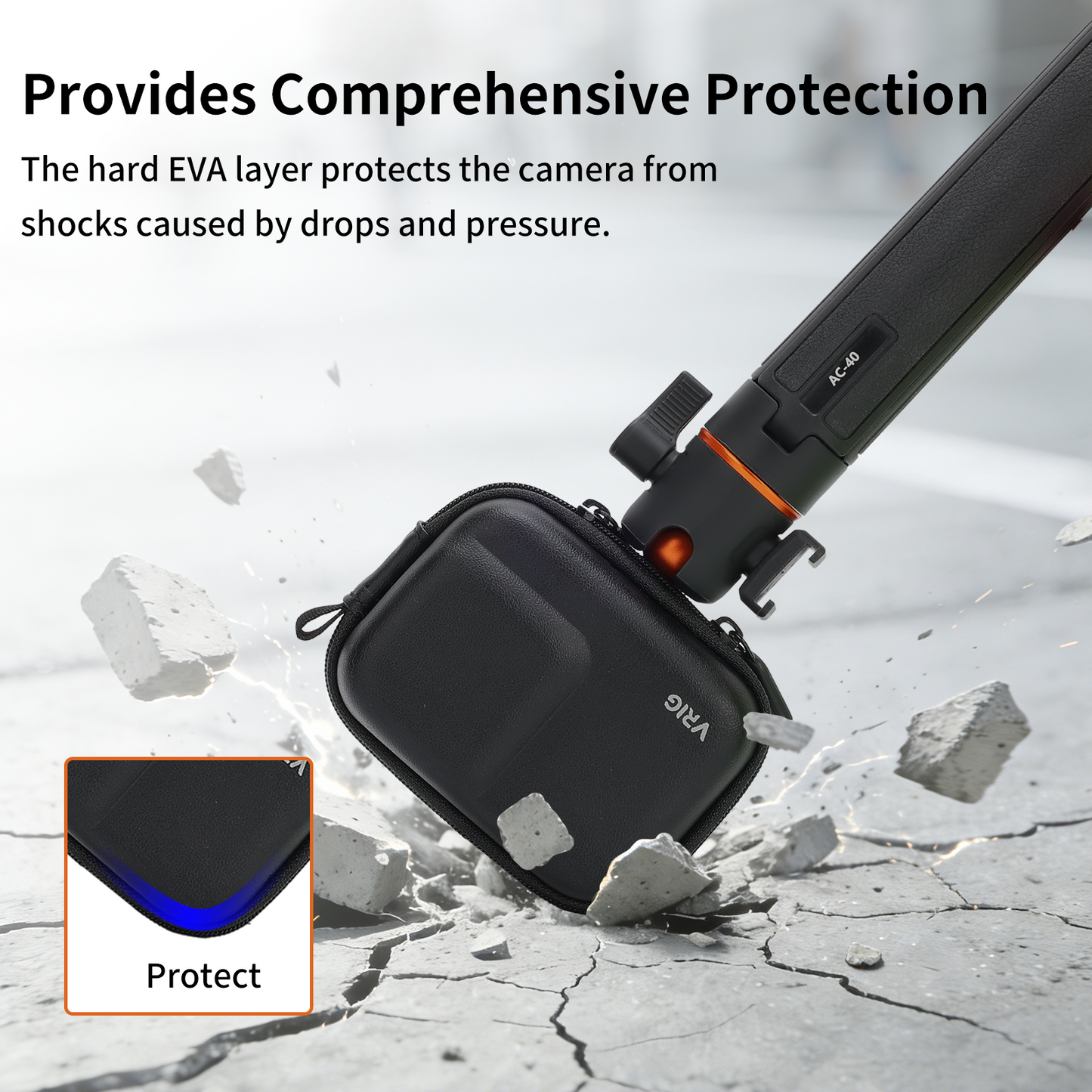 VRIG AC-63 Protective Case/Cover for DJI Osmo Action 5Pro/4/3