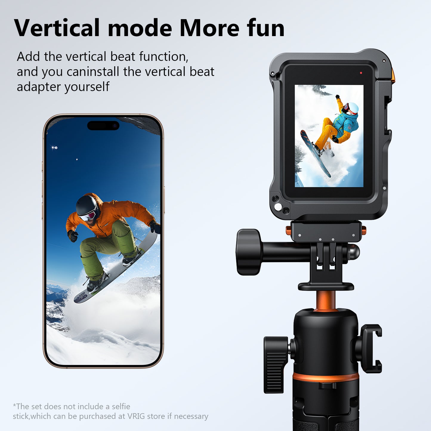 VRIG GA-02 Aluminum Frame Case for Gopro 13 12 11 10 9 Black