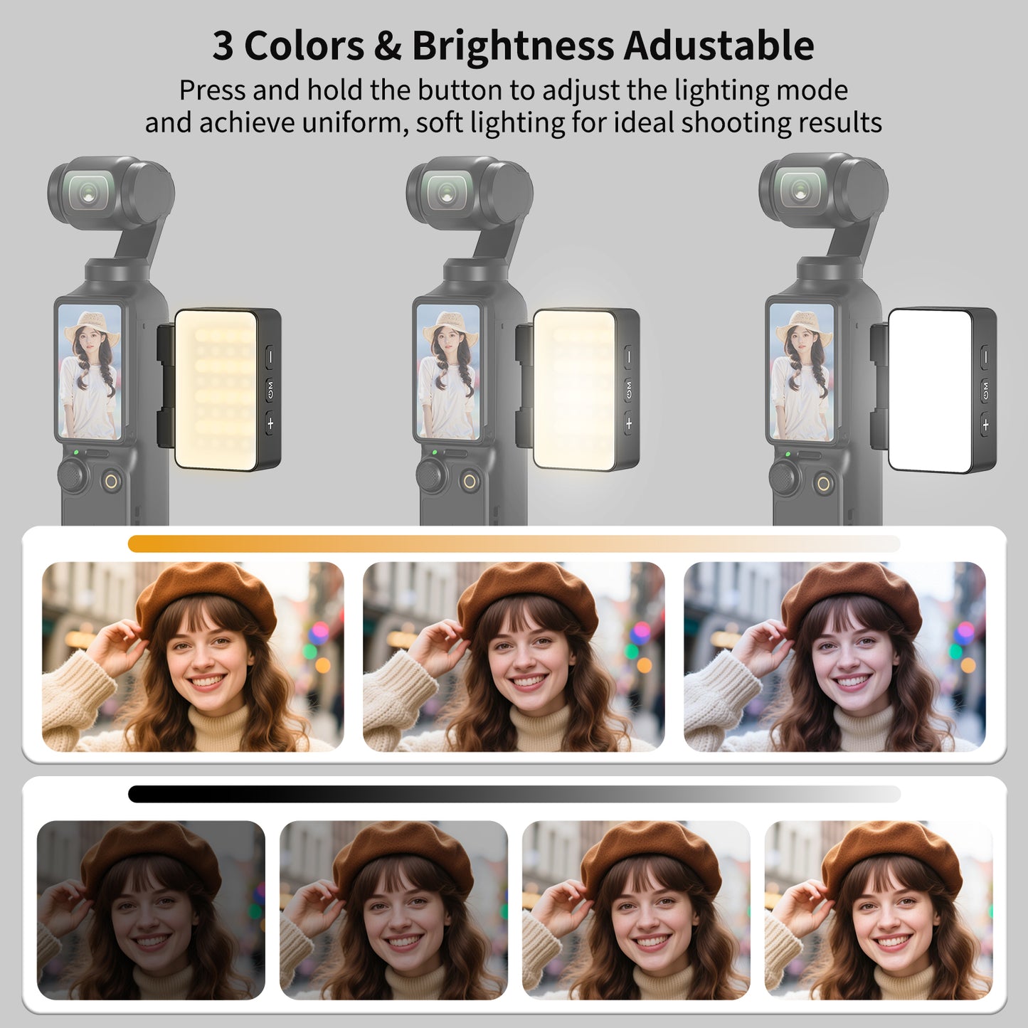 VRIG FD-08 Mini LED Light for DJI Osmo Pocket 3