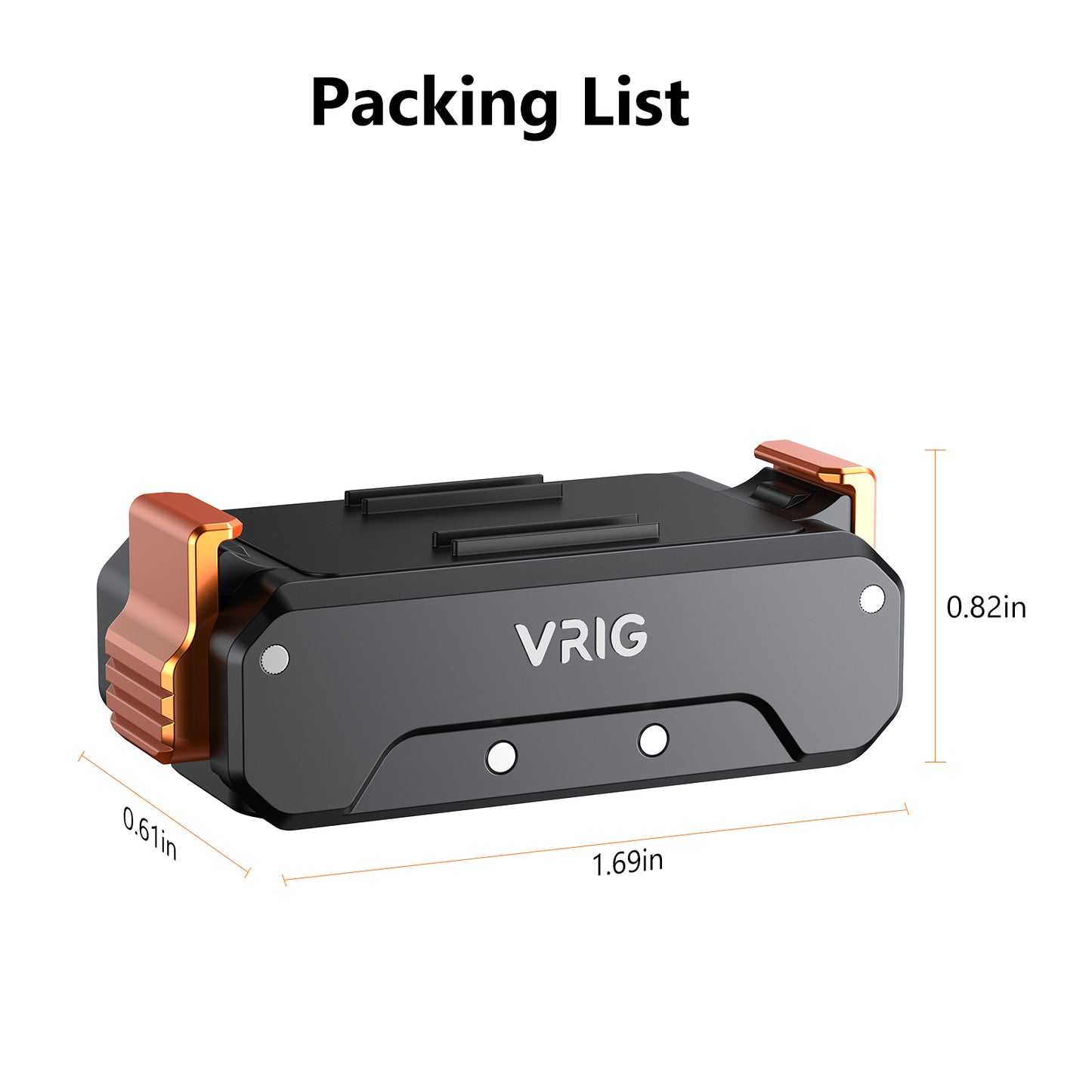 VRIG AC-31 Aluminum Quick Release Mount for DJI OSMO Action 5 Pro/4/3 Magnetic Adapter Mount with 1/4''Screws for DJI Action Accessories