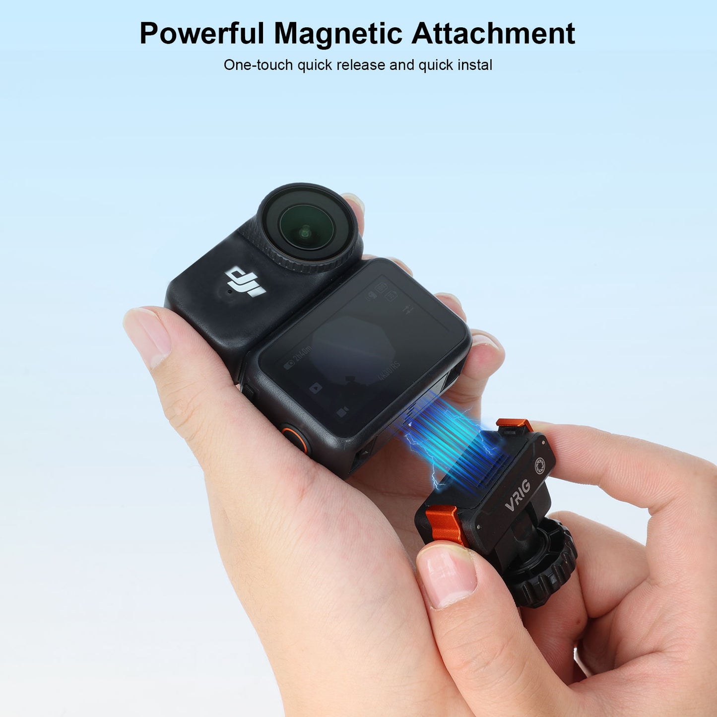 VRIG AC-68 Magnetic Quick Release Mount for DJI Osmo Action 6 / Osmo Nano