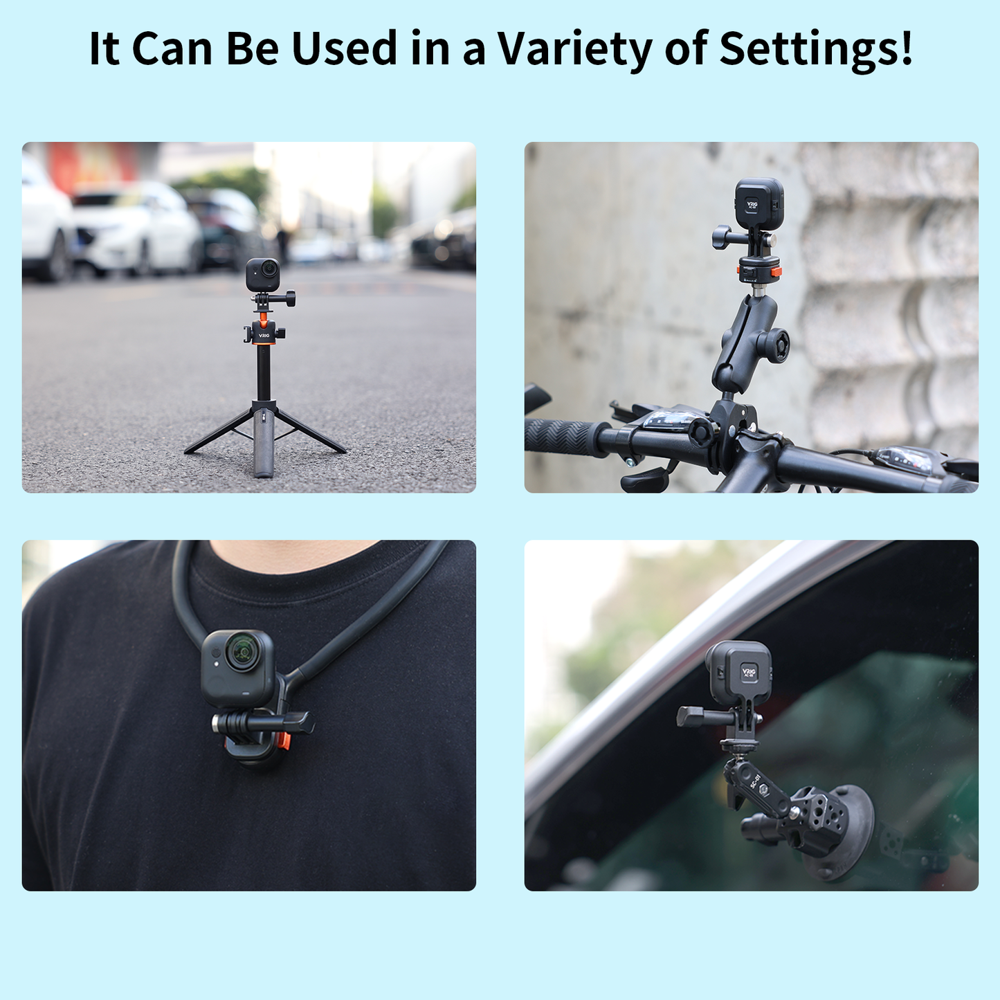 VRIG AC69 Quick-Mounting Magnetic Base for Insta360 GO Ultra Accessories