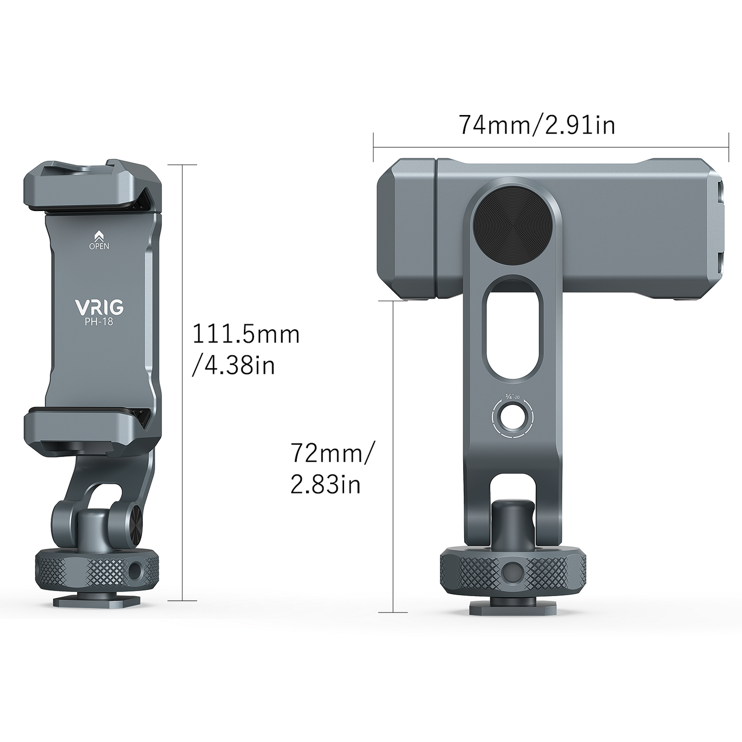 VRIG PH-18 Metal Phone Tripod Mount