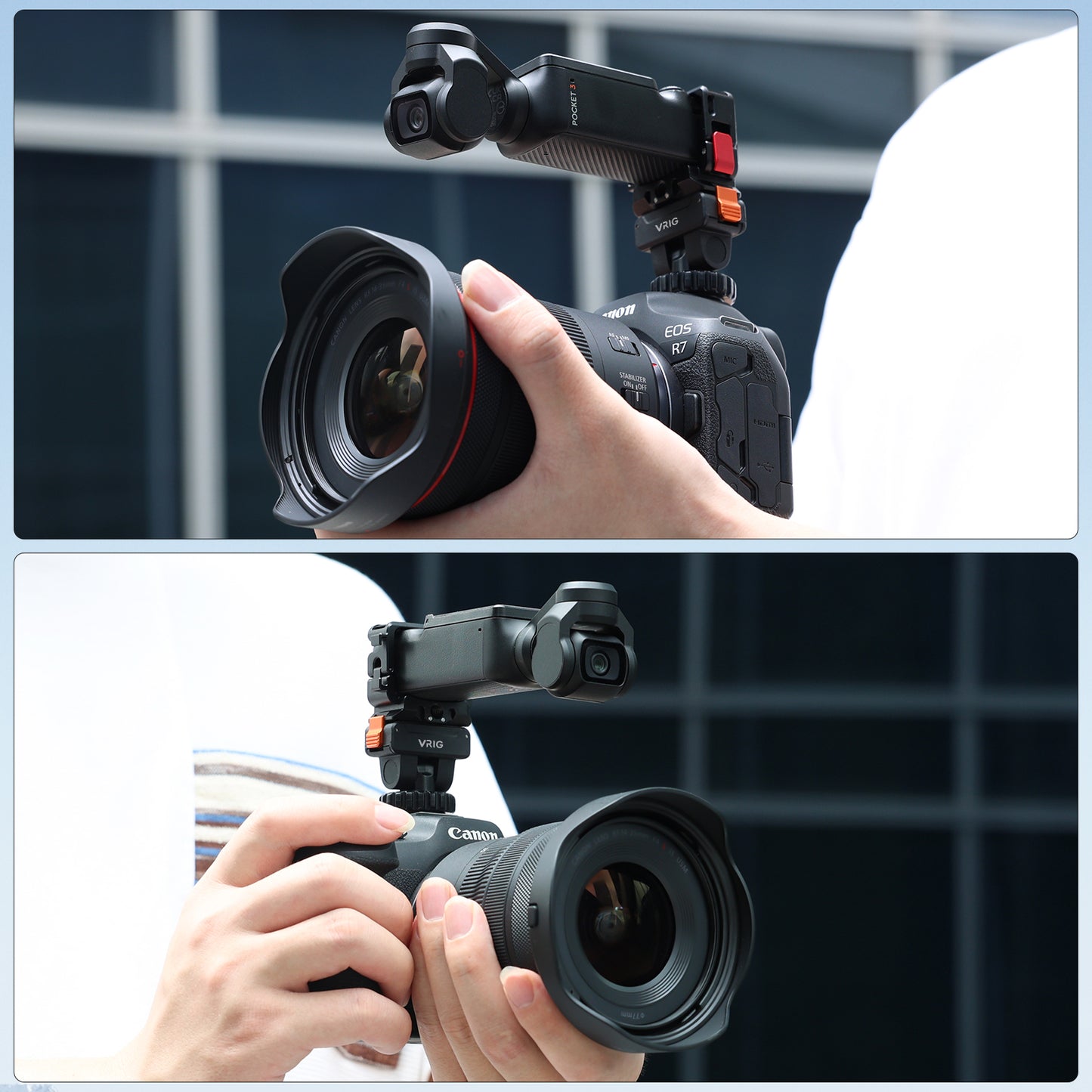 VRIG AC-36 Cold Shoe Action Camera Magnetic Quick Mount Holder for DJI OSMO Action 5Pro,