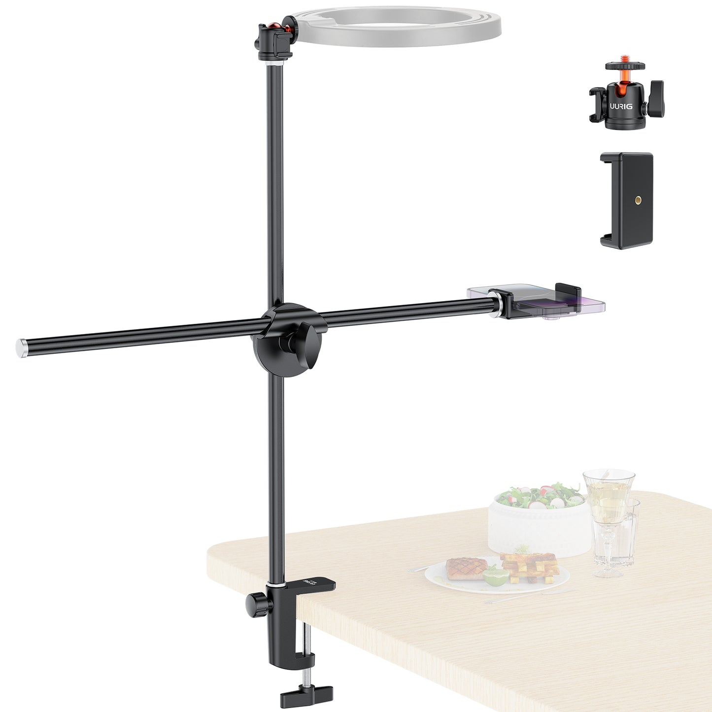 UURig BH-11 Phone Photography overhead Video Bracket Stand