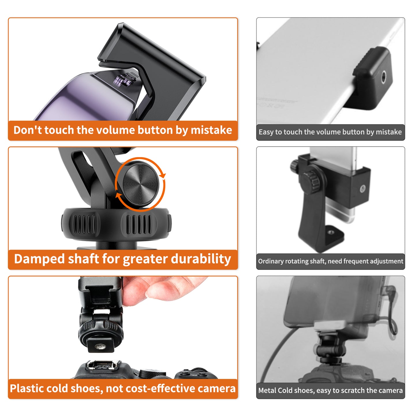 UURIG PH-12 Metal Phone Tripod Mount
