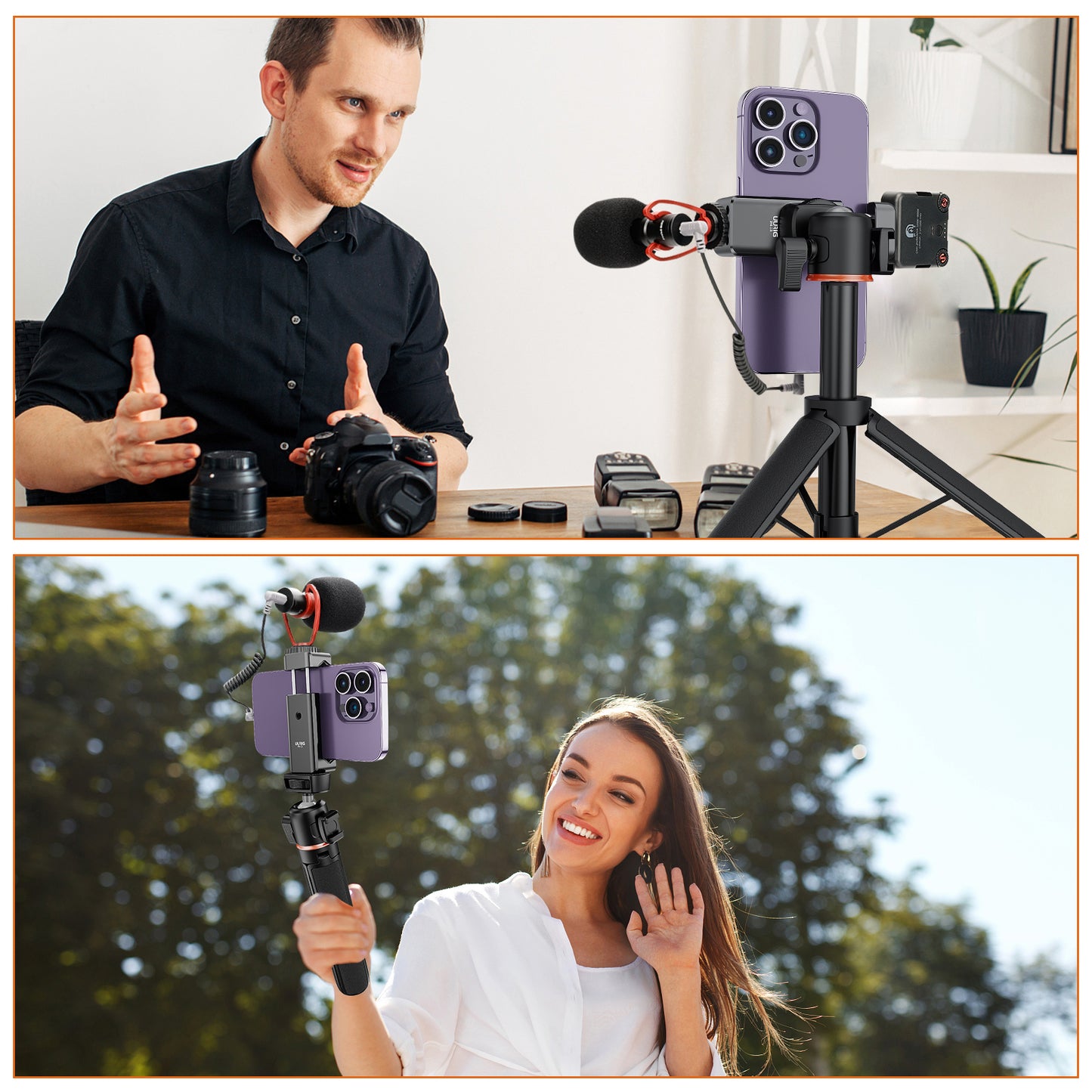 UURIG PH-13 Metal Phone Tripod Mount