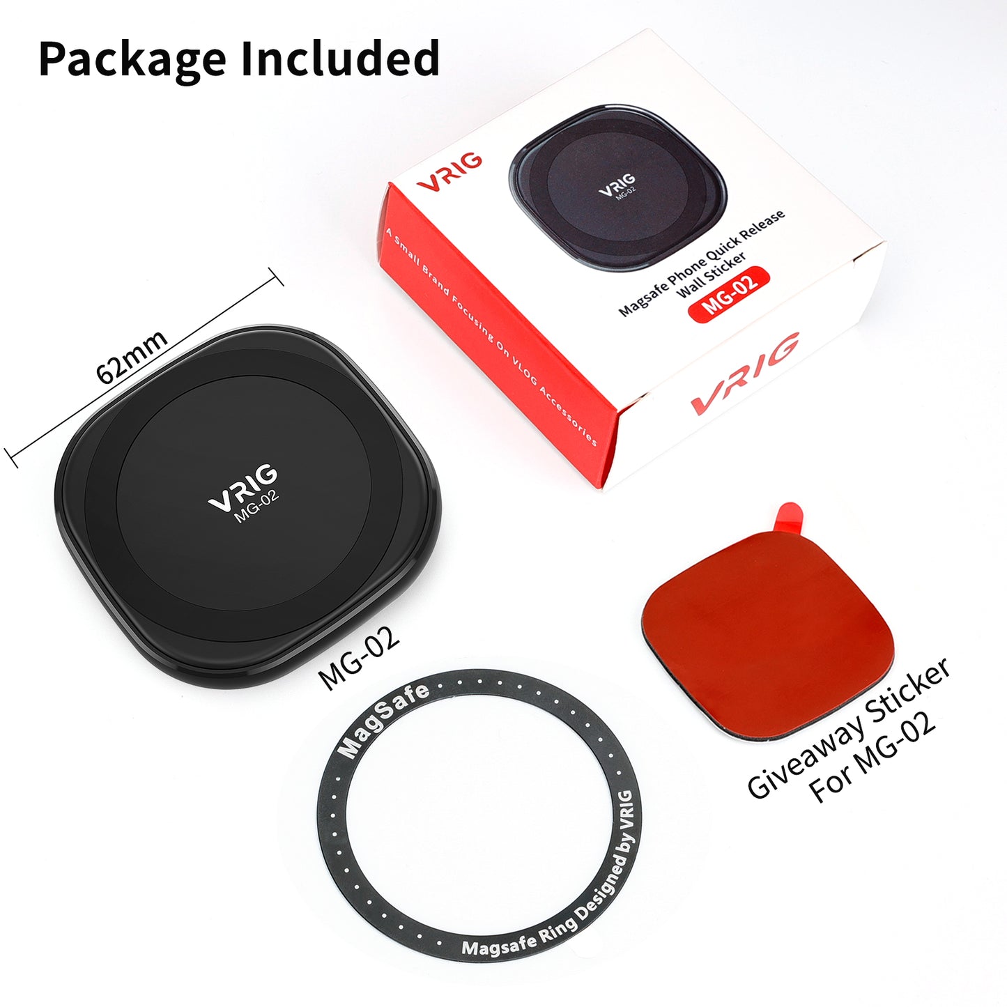 VRIG MG-02 Magnetic Shower/Mirror/Bathroom Phone Holder