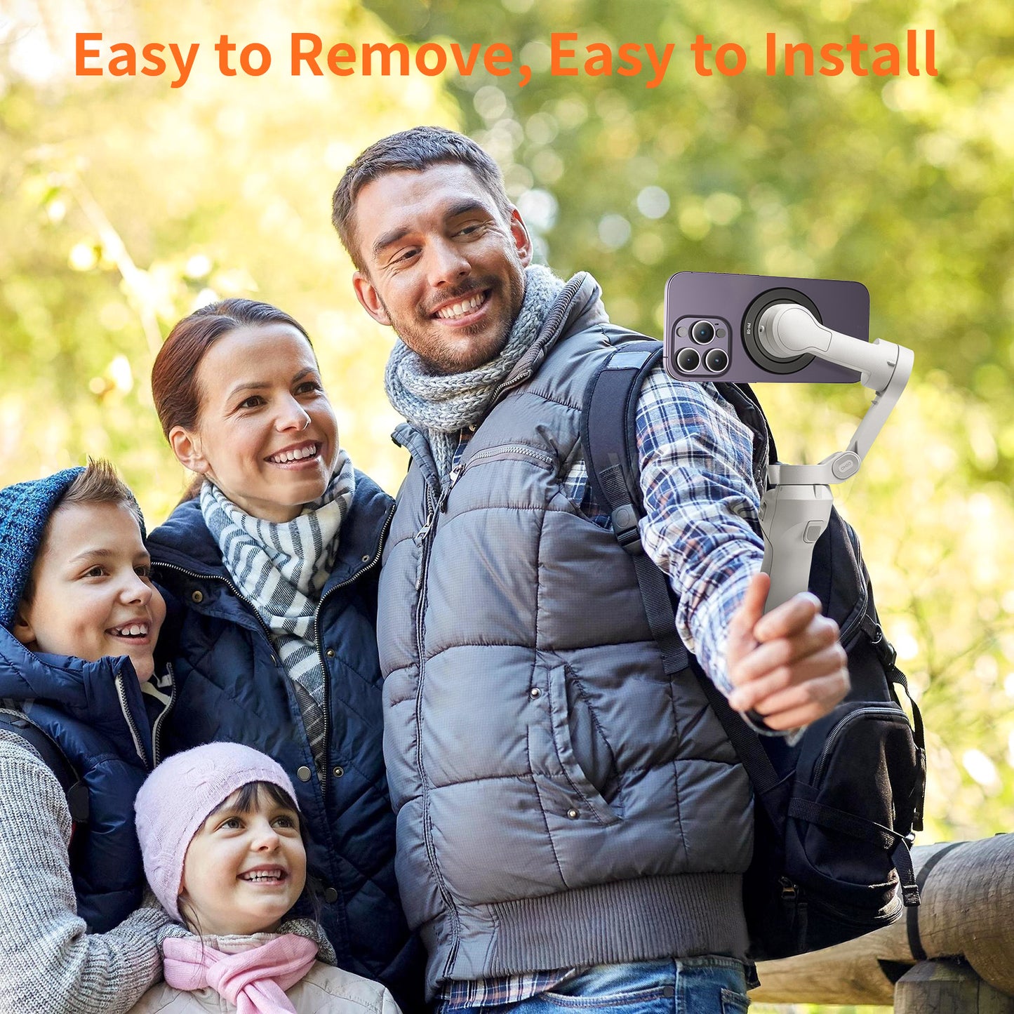 UURig PH-08 DJI OM 6 Magsafe Adapter Clamp,