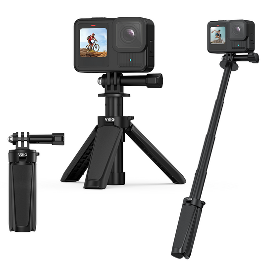 VRIG  TP-29  12" Mini Selfie Stick Tripod Handle Grip with Lanyard