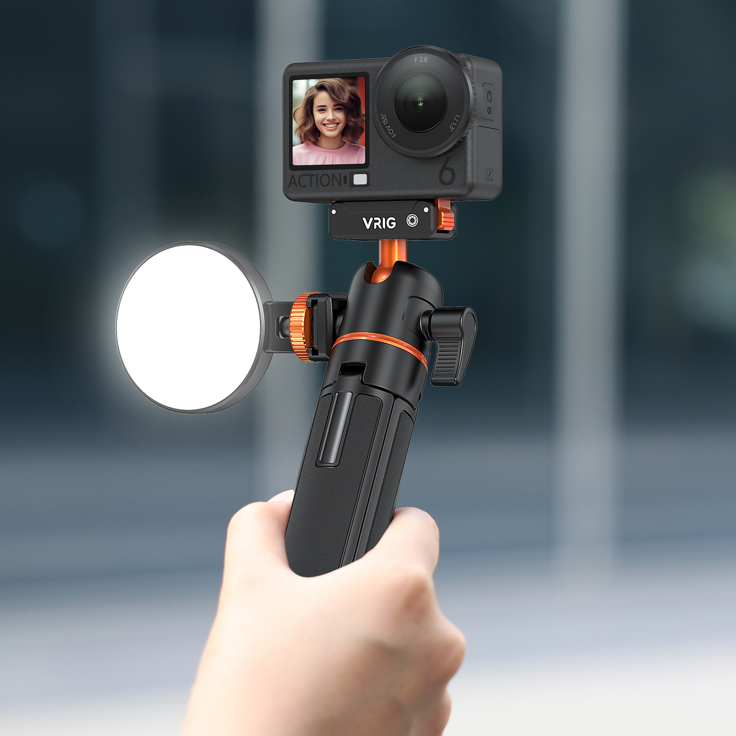 VRIG AC-40N Action Camera Selfie Stick Tripod for DJI Osmo Nano/Action 6