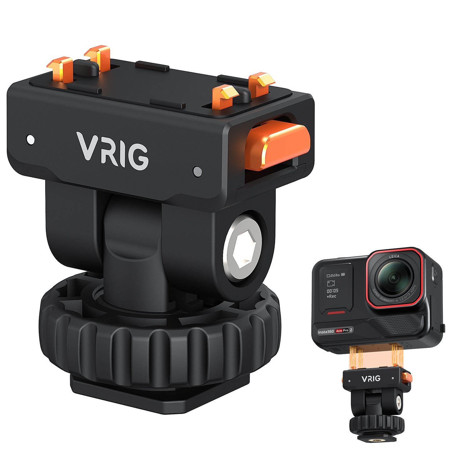VRIG AC-44 Cold Shoe Adapter with Magnetic Quick Mount for Insta 360 Ace/Ace Pro 2