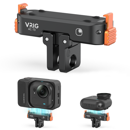 VRIG AC-70 Magnetic Quick Release Mount for Insta 360 GO Ultra