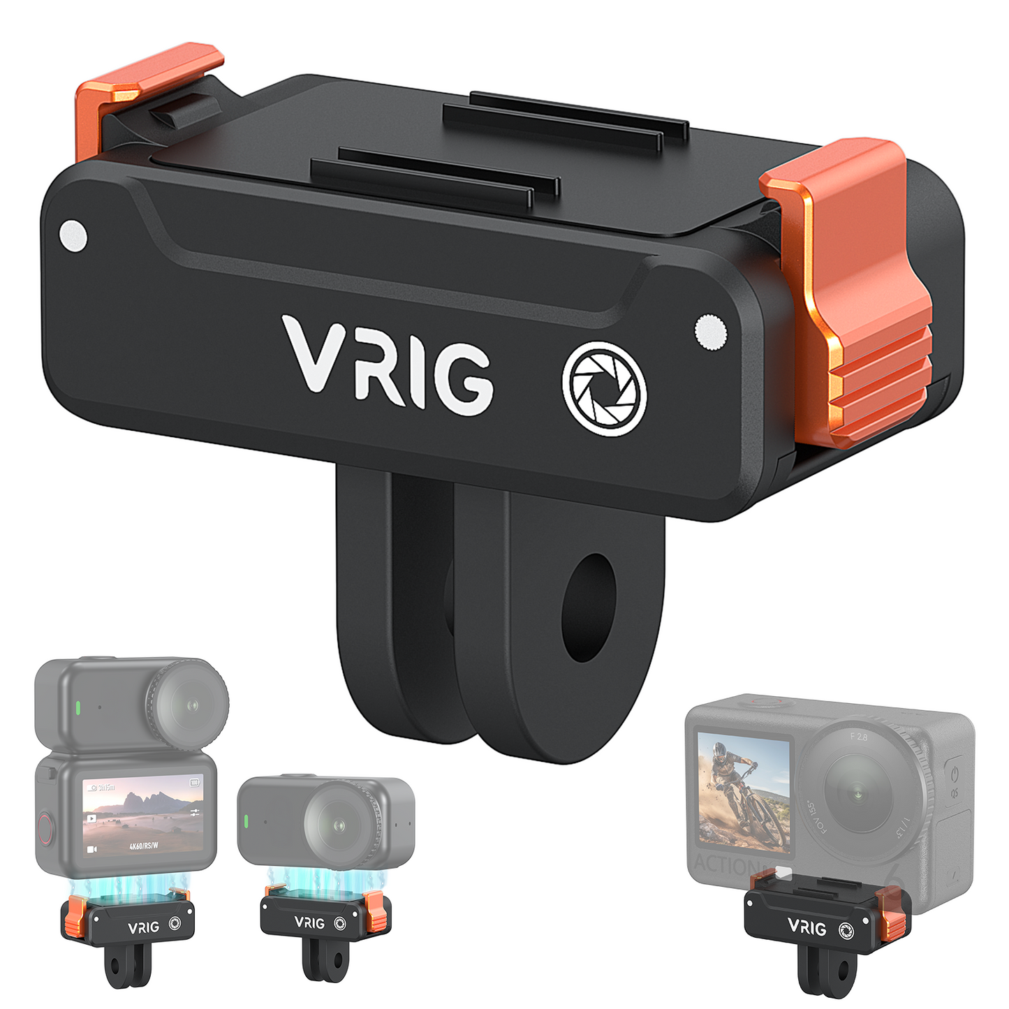 VRIG AC-66 Magnetic Quick-Release Adapter Mount for DJI Osmo Nano/Action 6