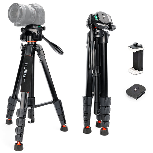 UURIG 67” Tripod for Camera Cell Phone Video Photography