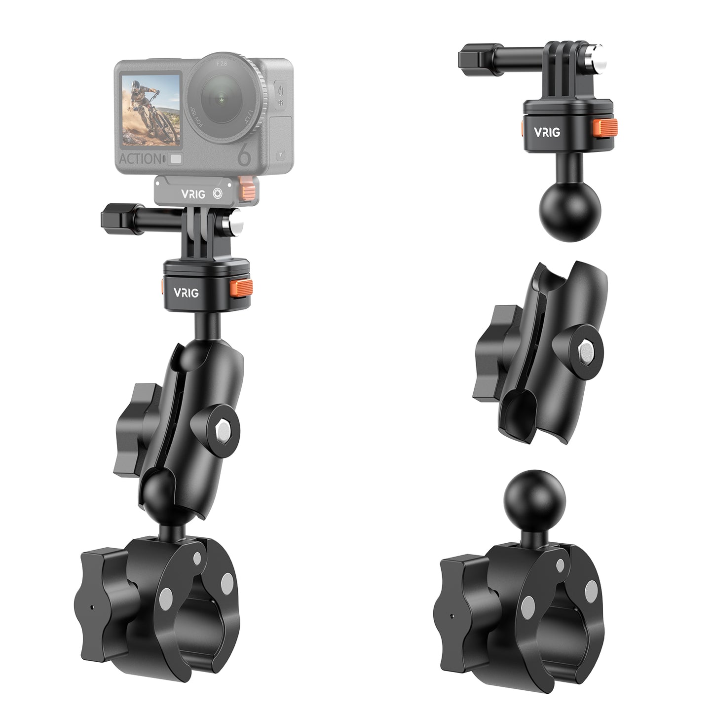 VRIG AC-76 Super Clamp Camera Mount with 360° Dual Ball Head