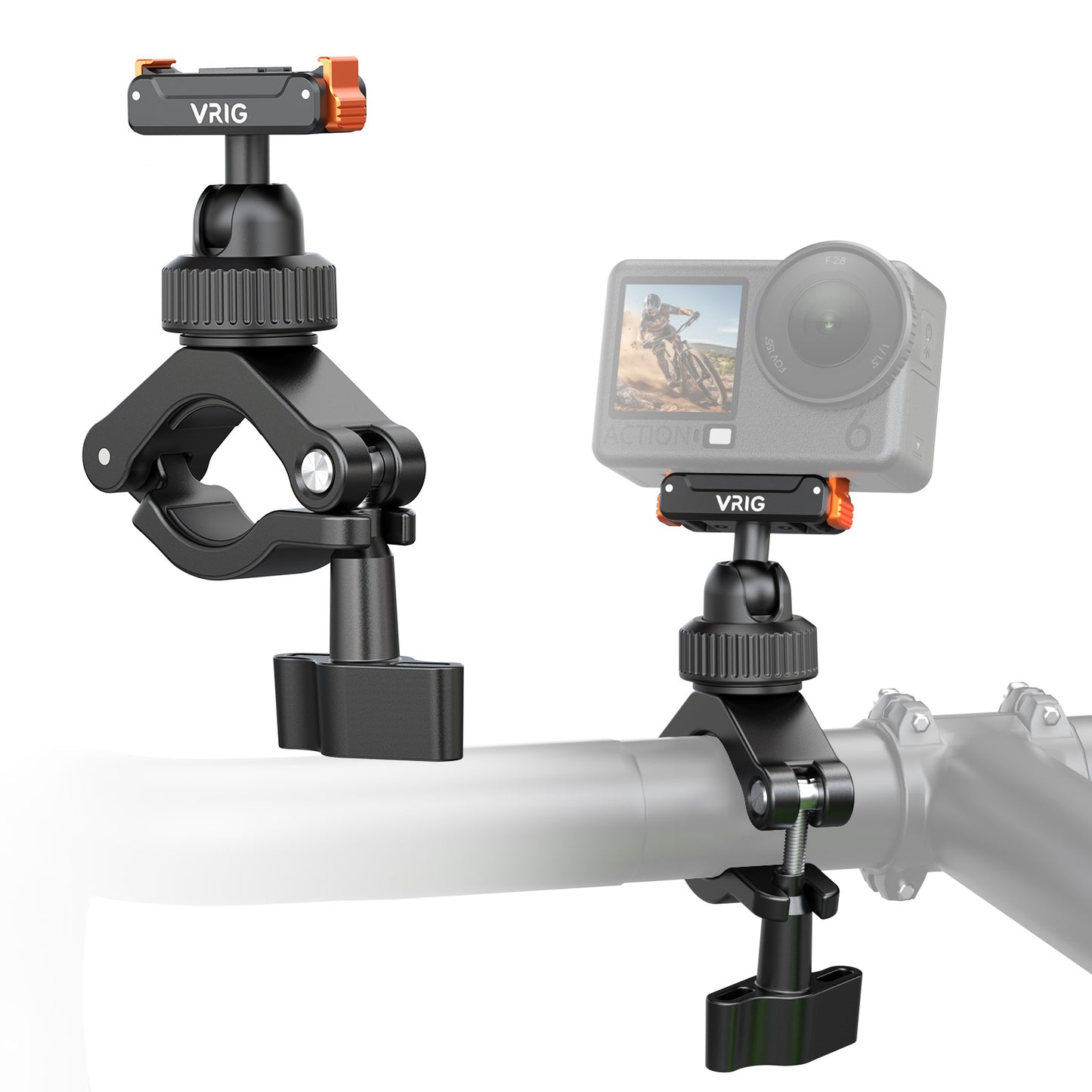 VRIG AC96 Bike Motorcycle Handlebar Mount for Action 6 5 4 3/ Omos 360