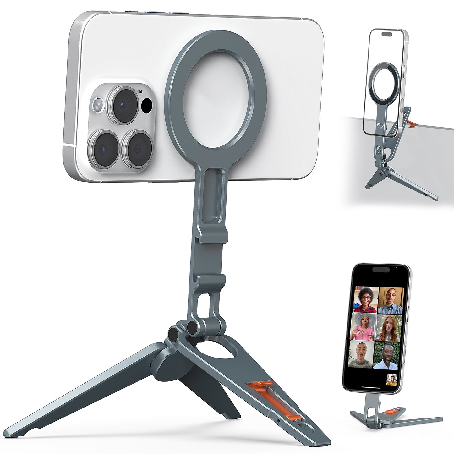 VRIG MG-34 Magnetic Phone Tripod Stand for iPhone