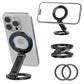 VRIG MG-26 Dual Magnetic Phone Holder Compatiable with Magnetic for iPhone 16 15 14 13 12 Pro Max Plus Series, 1/4" Screw Tripod Mount, Gym Magnetic Phone Stand Travel