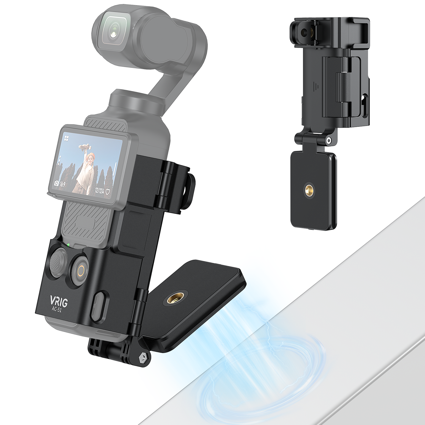 VRIG AC-51 Magnetic Mount Stand Compatible with DJI Osmo Pocket 3