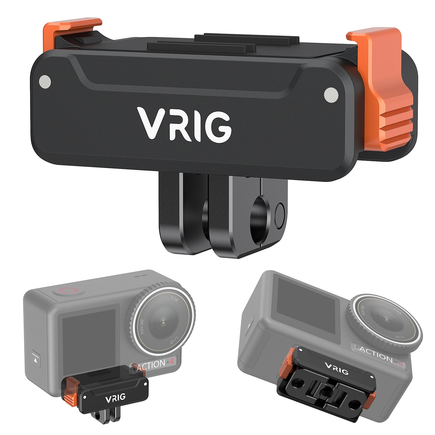 VRIG AC-33 Magnetic Quick Release Adapter Mount Base for DJI Osmo Action 5 Pro / 4/3 / Osmo 360,