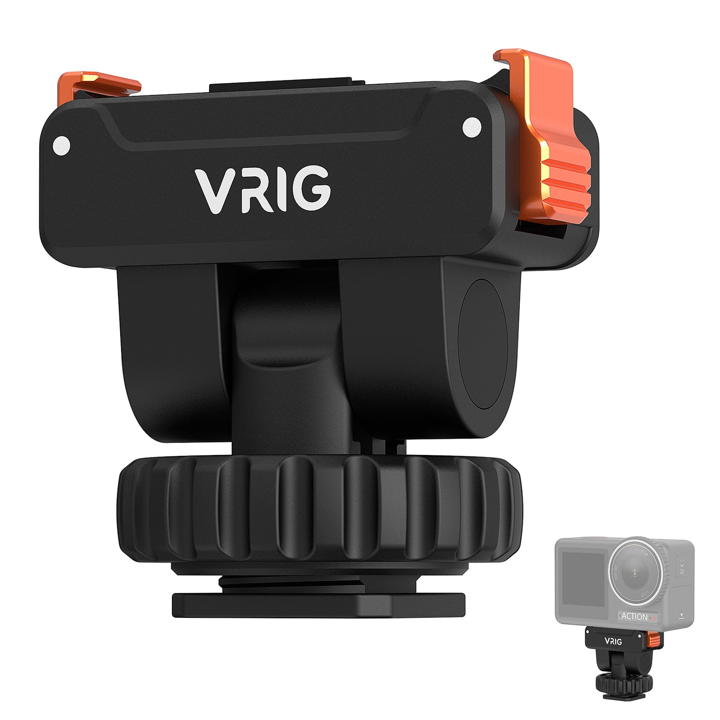 VRIG AC-36 Cold Shoe Action Camera Magnetic Quick Mount Holder for DJI OSMO Action 5Pro,