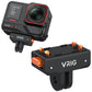 VRIG AC-43 Magnetic Quick Release Mount for Insta 360 Ace/Ace Pro 2/ X5/ X4 Air, Quick & Convenient, 2-Prong Camera Mount for Tripod, Neck Mounts, for POV/VLOG
