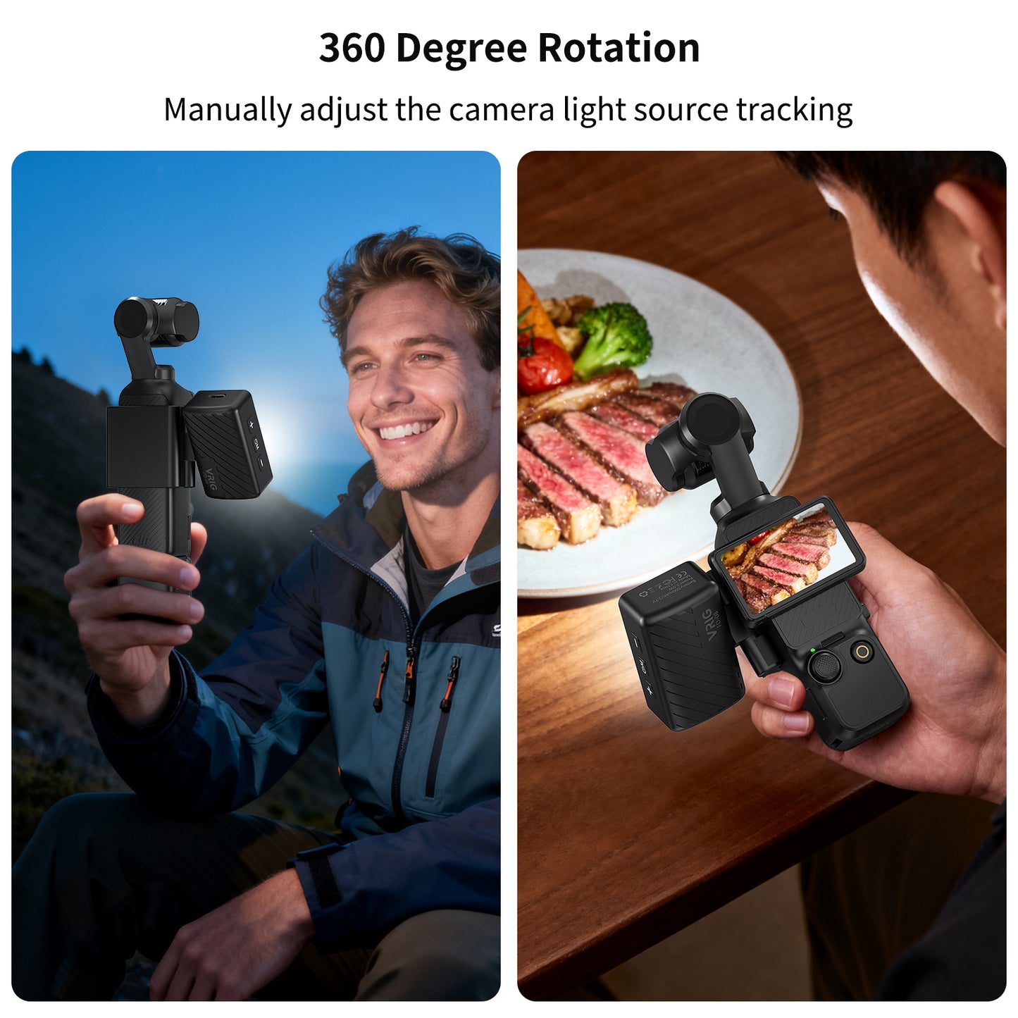 VRIG FD-08 Mini LED Light for DJI Osmo Pocket 3