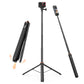 VRIG TP-21S 63inch Invisible Selfie Stick Tripod, Auto Pop Open Tripod, Compatible with Insta360 X6/X5/X4, DJI Osmo Action 6/5 Pro/4/3,GoPro Hero 13 Mission 1 Pro, Stable Throwpod for Travel Vlogging