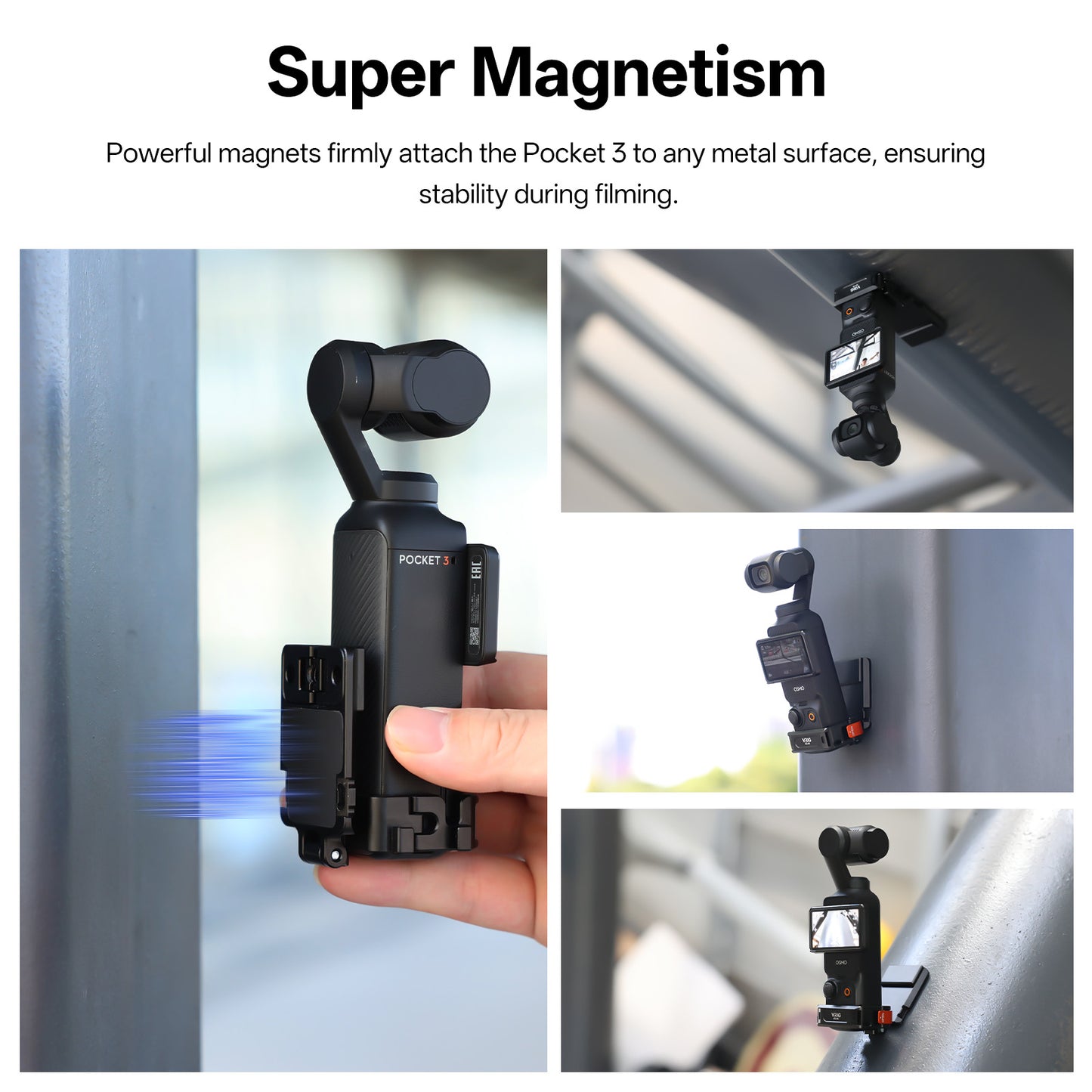 VRIG AC-46 Magnetic Mount Stand Compatible with DJI OSMO Pocket 3