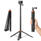 VRIG TP-45 Auto Pop-Up Camera Light Stand 75iin/188cm Extendable Aluminum Tripod TP-45 1/4" Screw, Portable Video Light Stand for DSLR Camera, Ring Light, Video Rig, 10LB Max Load