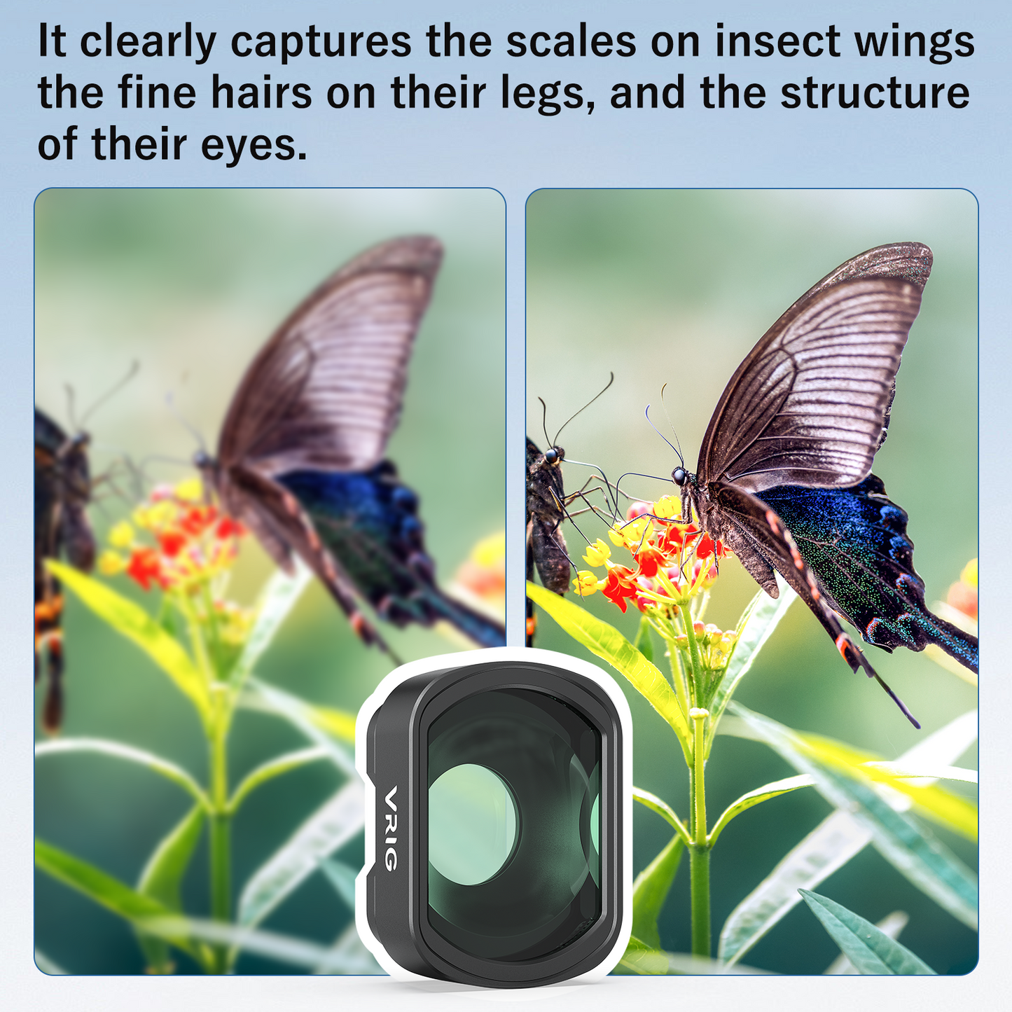 VRIG FT-07 10X Macro Lens Compatible with DJI Osmo Pocket 3