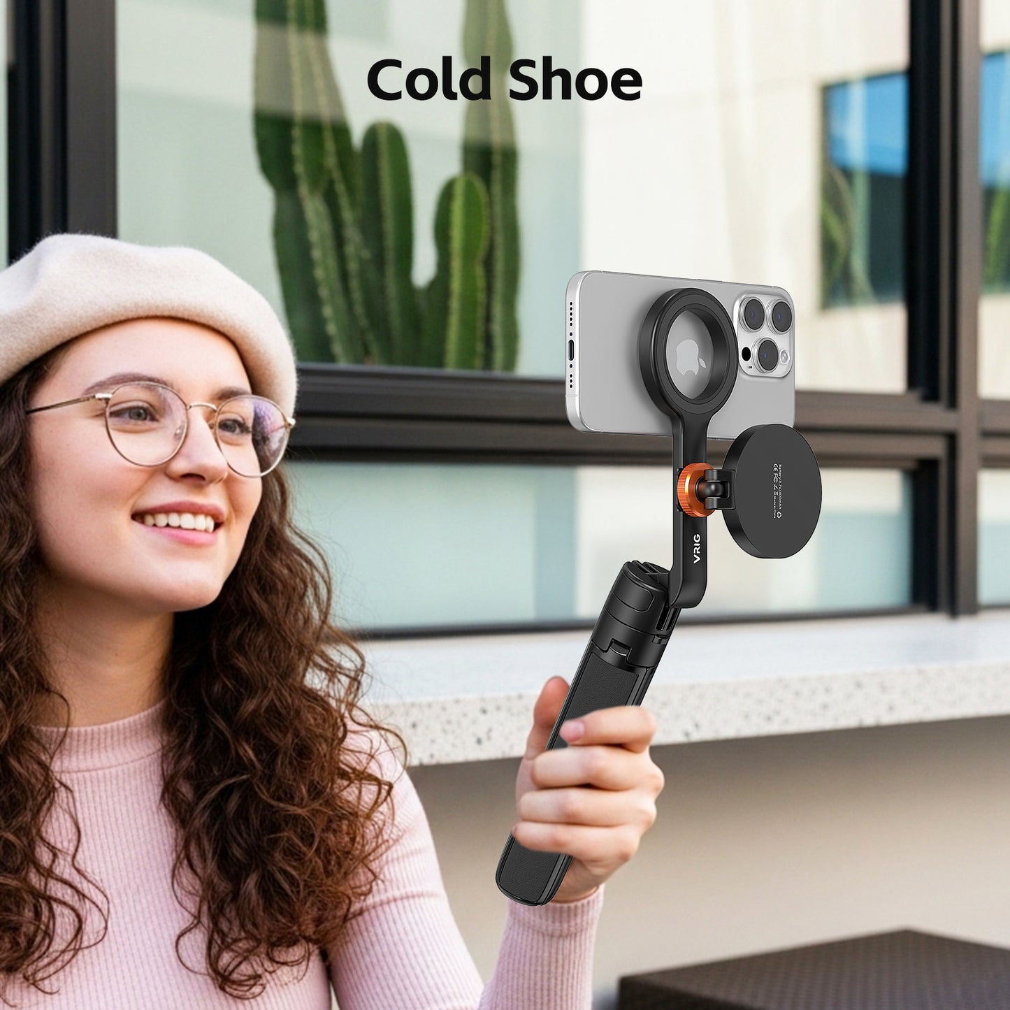 VRIG TP-27 Magnetic 21" Extendable Selfie Stick Tripod for iPhone
