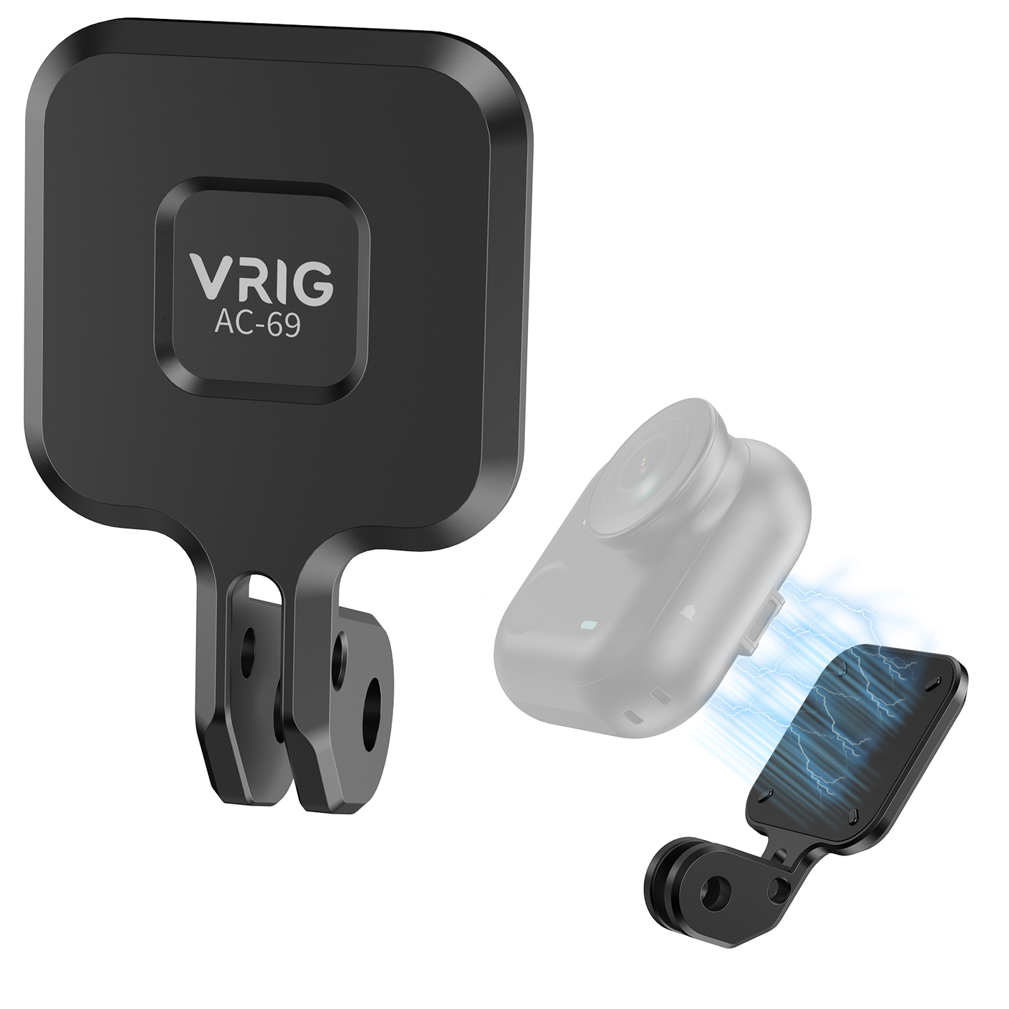 VRIG AC69 Quick-Mounting Magnetic Base for Insta360 GO Ultra Accessories