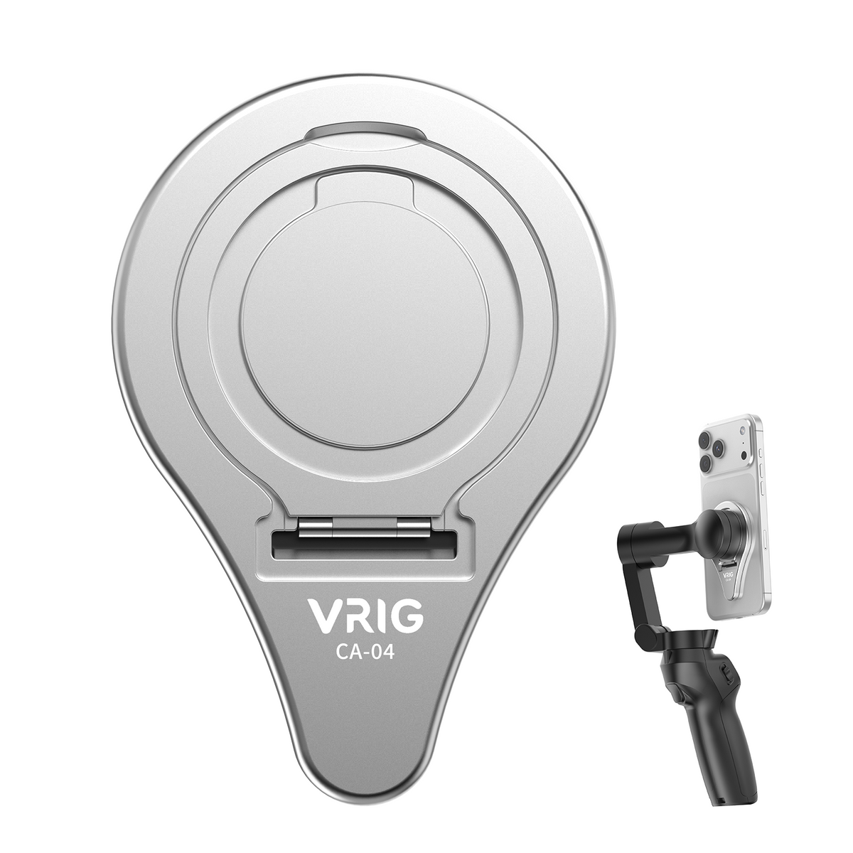 VRIG CA-04 OM Magnetic Mount Phone Holder Clamp for DJI Osmo Mobile 8P/8/7P/6/5/4