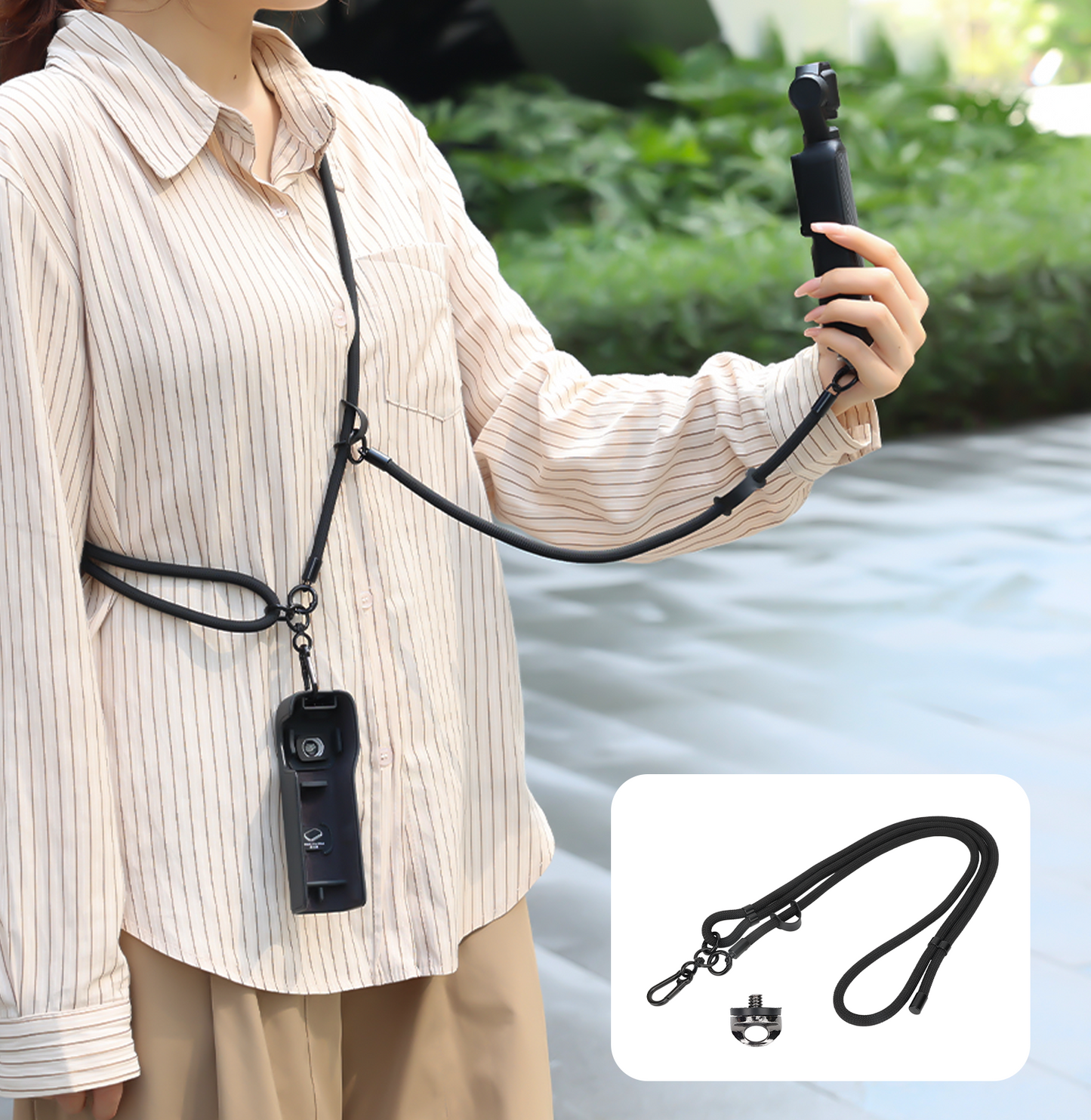 VRIG AC-52 Wrist &Nick Lanyard For DJI Osmo Pocket 3